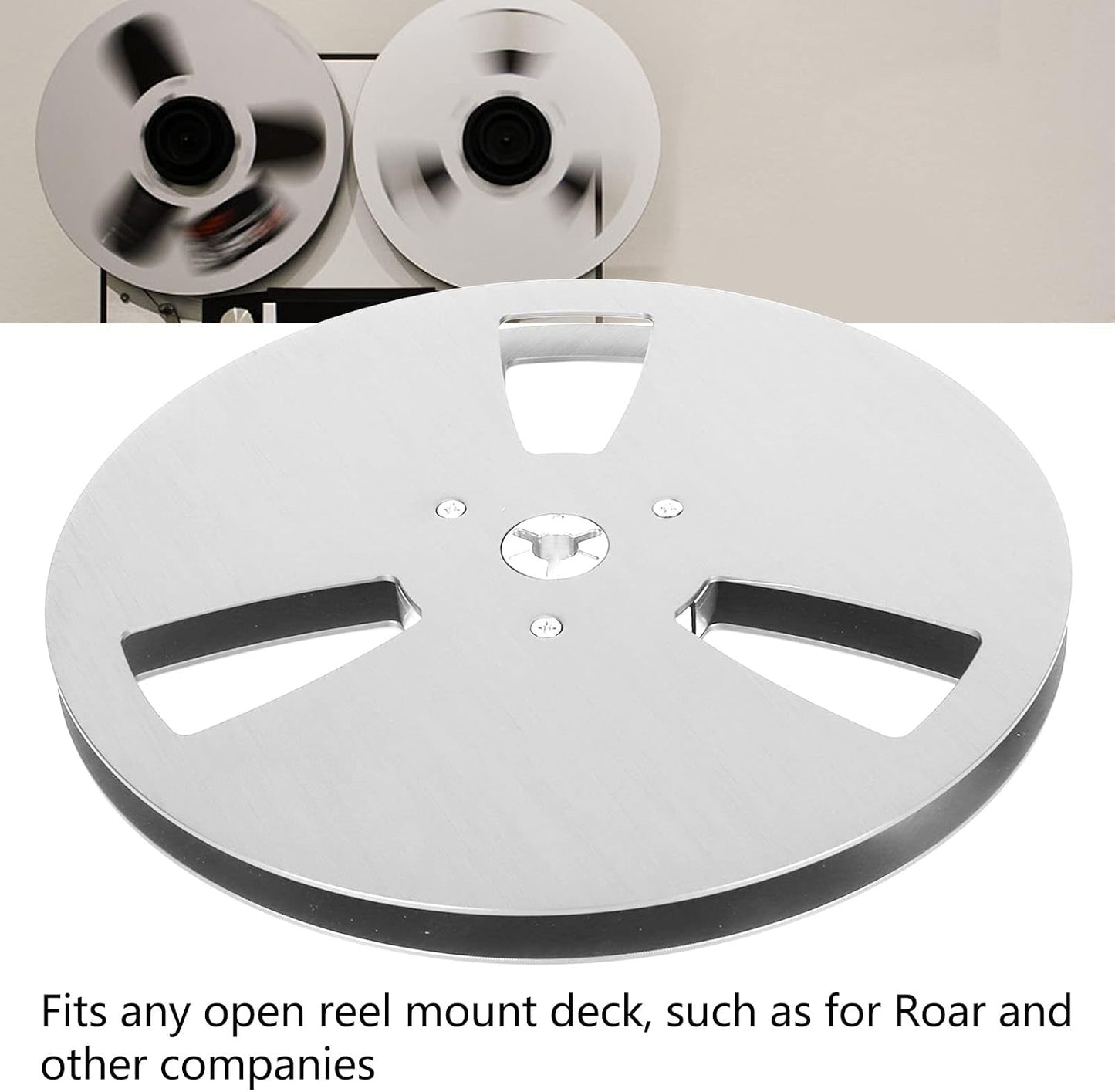 1/4 7 Inch Empty Tape Reel, Open Reel Audio Aluminum Alloy Takeup Reel for TEAC, Universal Open Reel Sound Tape Empty