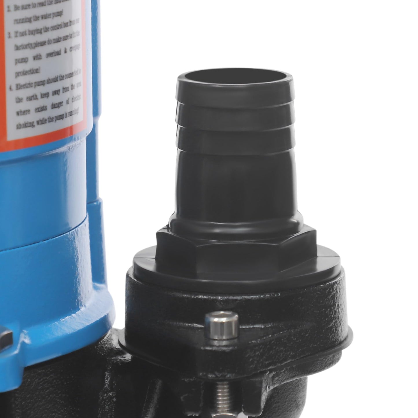 Submersible Trash Pump, 550W, Submersible Sump Sewage Pump, 49.21 ft Max Lift, 4226 Gal/h Q MAX, 3420rpm, for Pools, Garden, Pond, Basement, Flooded Area (Blue, 550W)