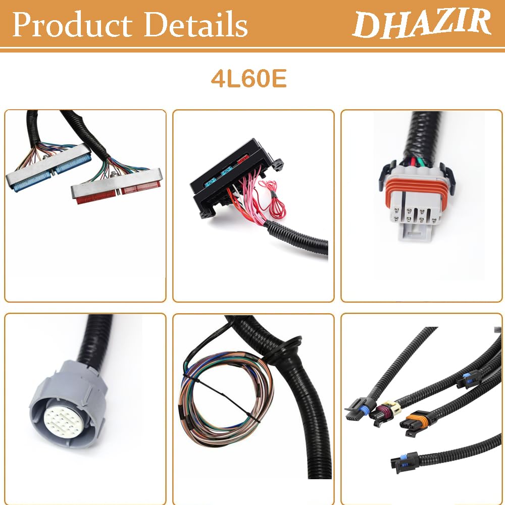 4L60E DBC Engine Wiring Harness Standalone Stand Alone fit for 1997-2006 GM LS1 4.8 5.3 6.0 L Vortec Engine Drive by Cable Throttle Body