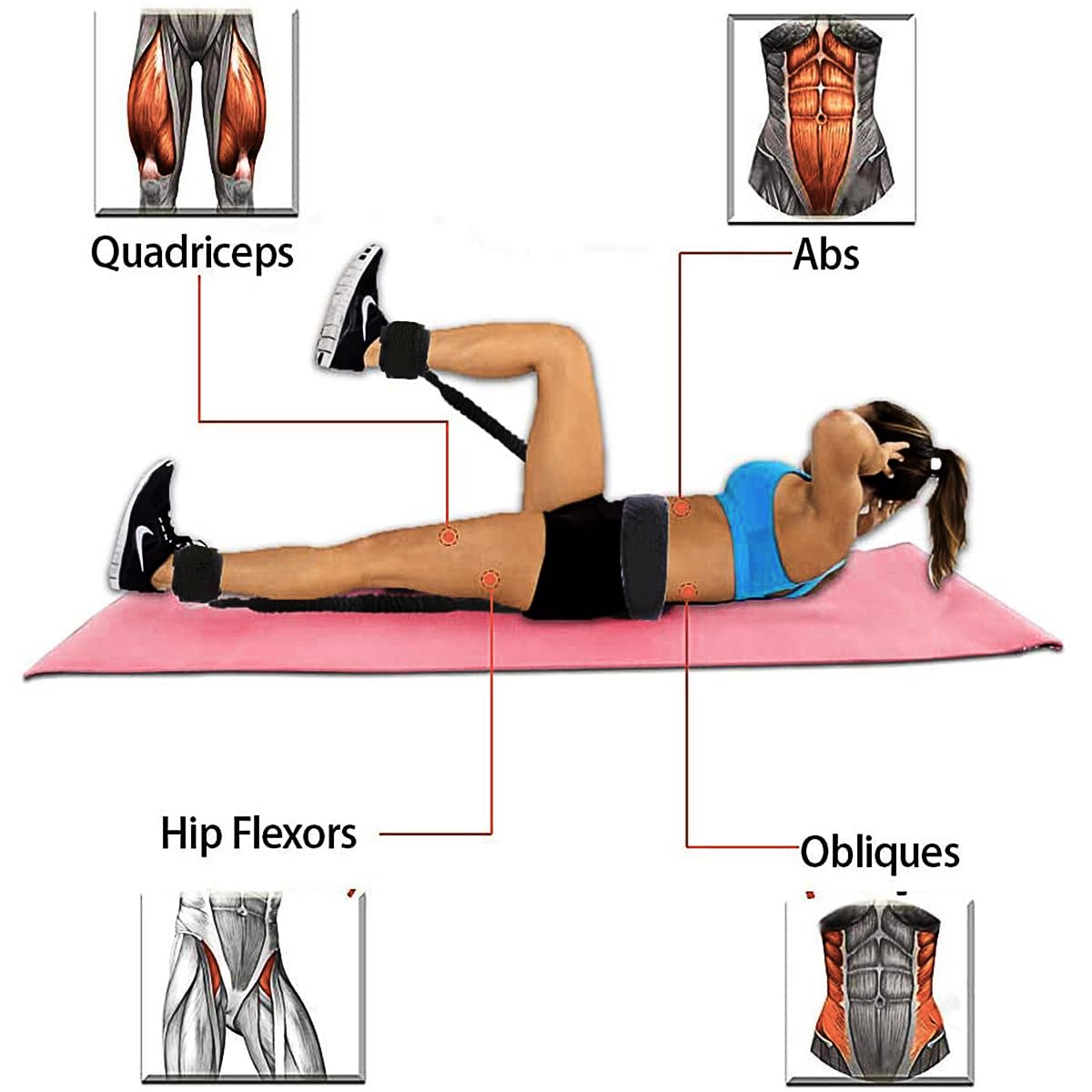 Boxing Resistance Bands MMA Boxing Training Equipment Gear with Handles/Ankle Cuff/Belt for Men,Shadow Boxing Accessories for Kicks Full Body Fitness Exercise Workout to Enhance (12pcs-200LB)