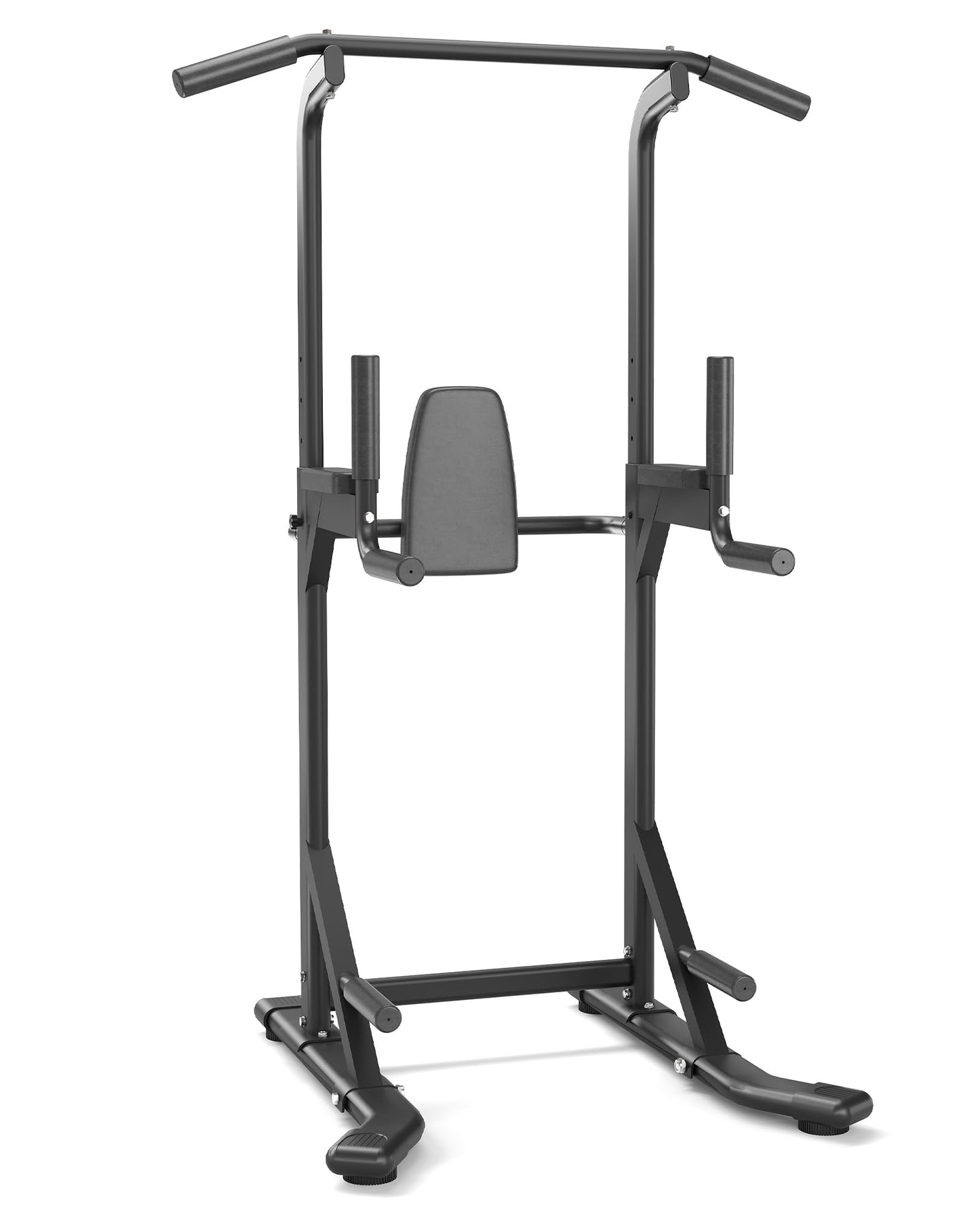 Power Tower, Heavy Duty Pull Up Bar 450LB Capacity, Multi-Functional Dip Station Adjustable Height, Strength Training Equipment Full Body for Home Gym, Pull-Ups, Dips & Leg Raises, Carbon Steel