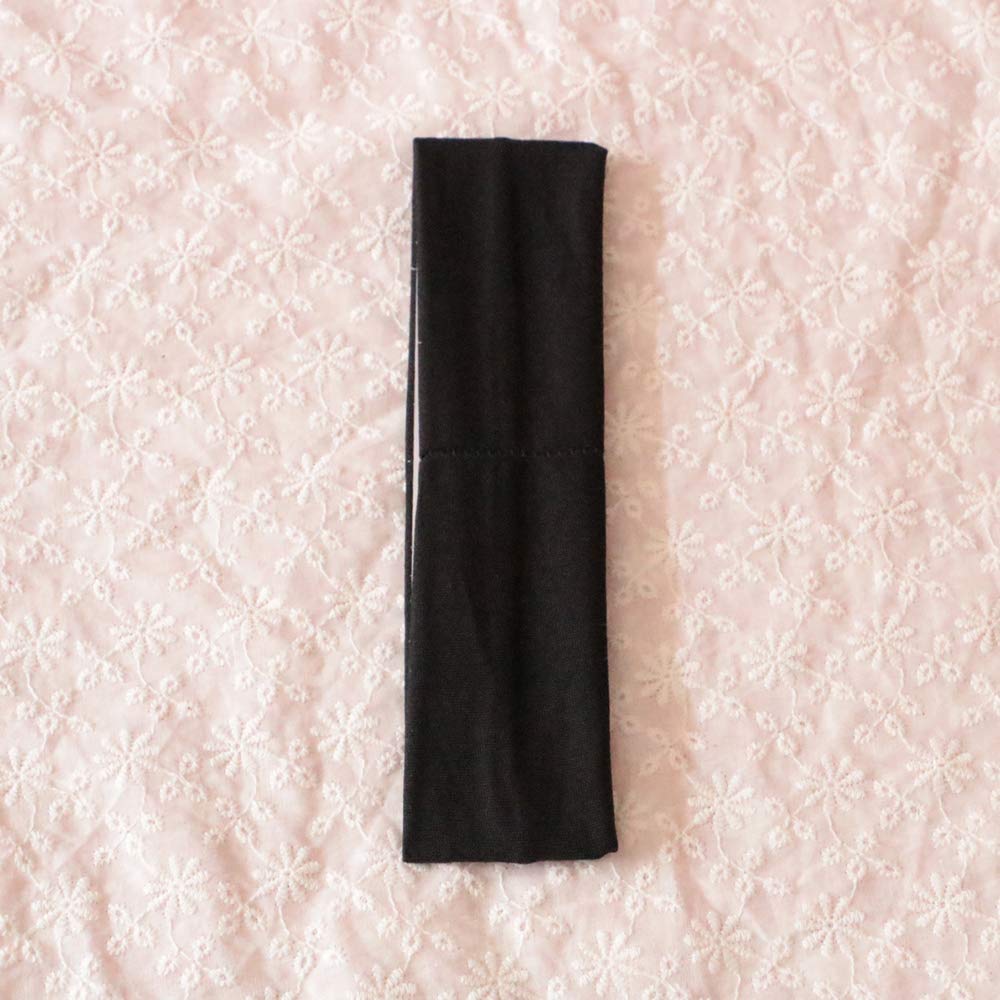 Sport Yoga Headbands,Pack of 14,Fashion Soft Elastic Polyester Sweatband Yoga Stretchy Headband for Women Man Girl (Black)