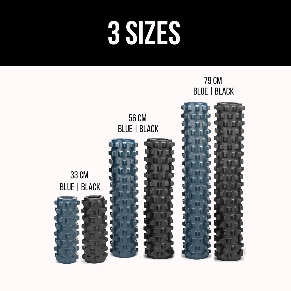 RumbleRoller Extra Firm Foam Roller Deep Tissue Massage Roller for Muscle Recovery (12 Inches Compact)
