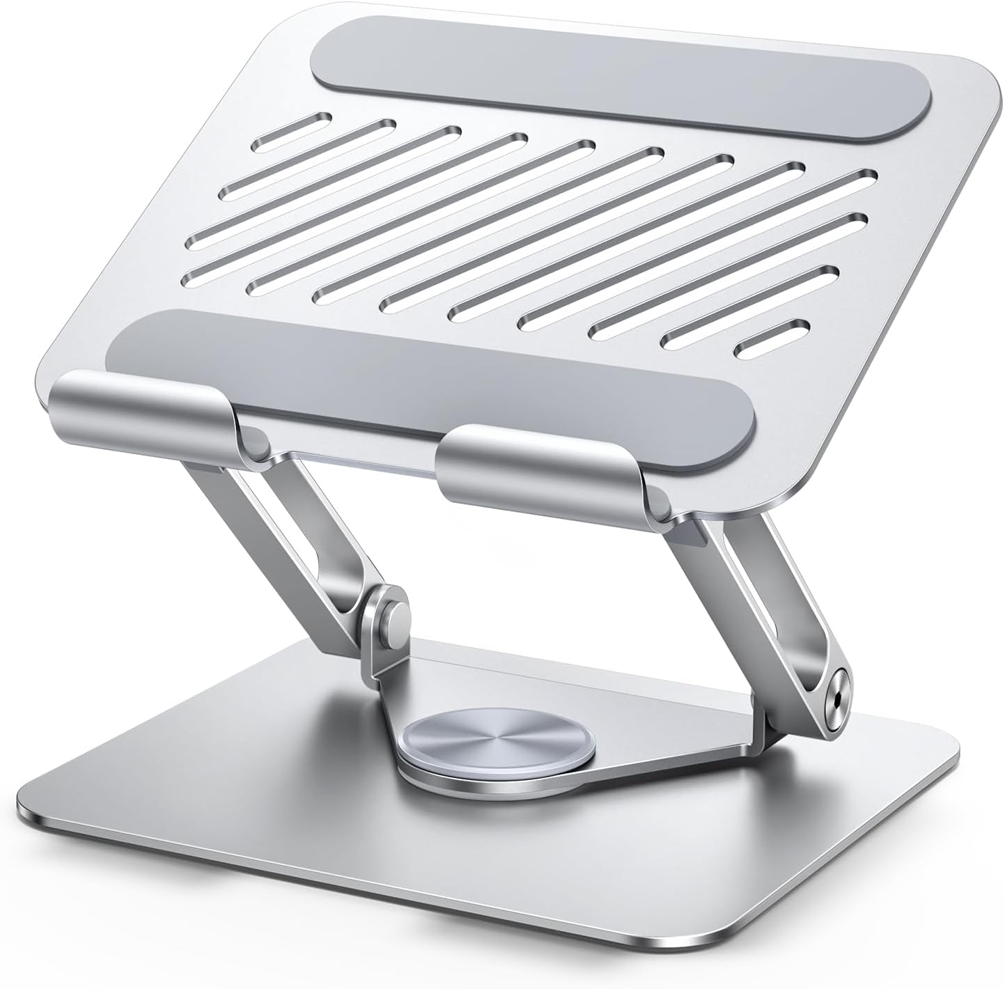UGREEN 360 13 12 11 5 4 3 Tablet Stand Holder for Desk with Rotating Base Aluminum Dual Rod Support Adjustable Home