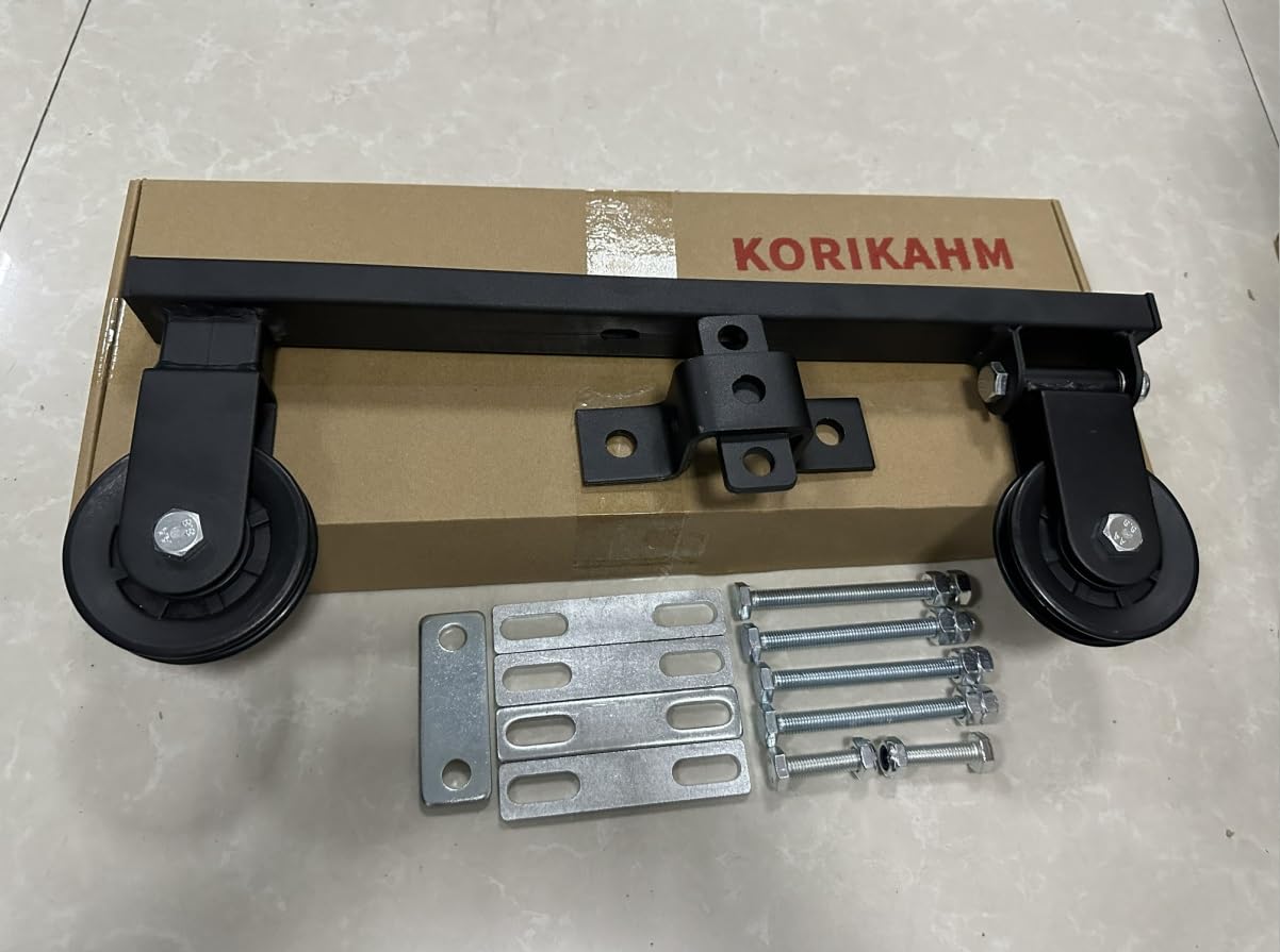 KORIKAHM Upgraded Cable Pulley System for Home Gym, LAT Pull Down Machine, Weight System for Cable Machine, Strength Training Power Cages Racks (Style 1)
