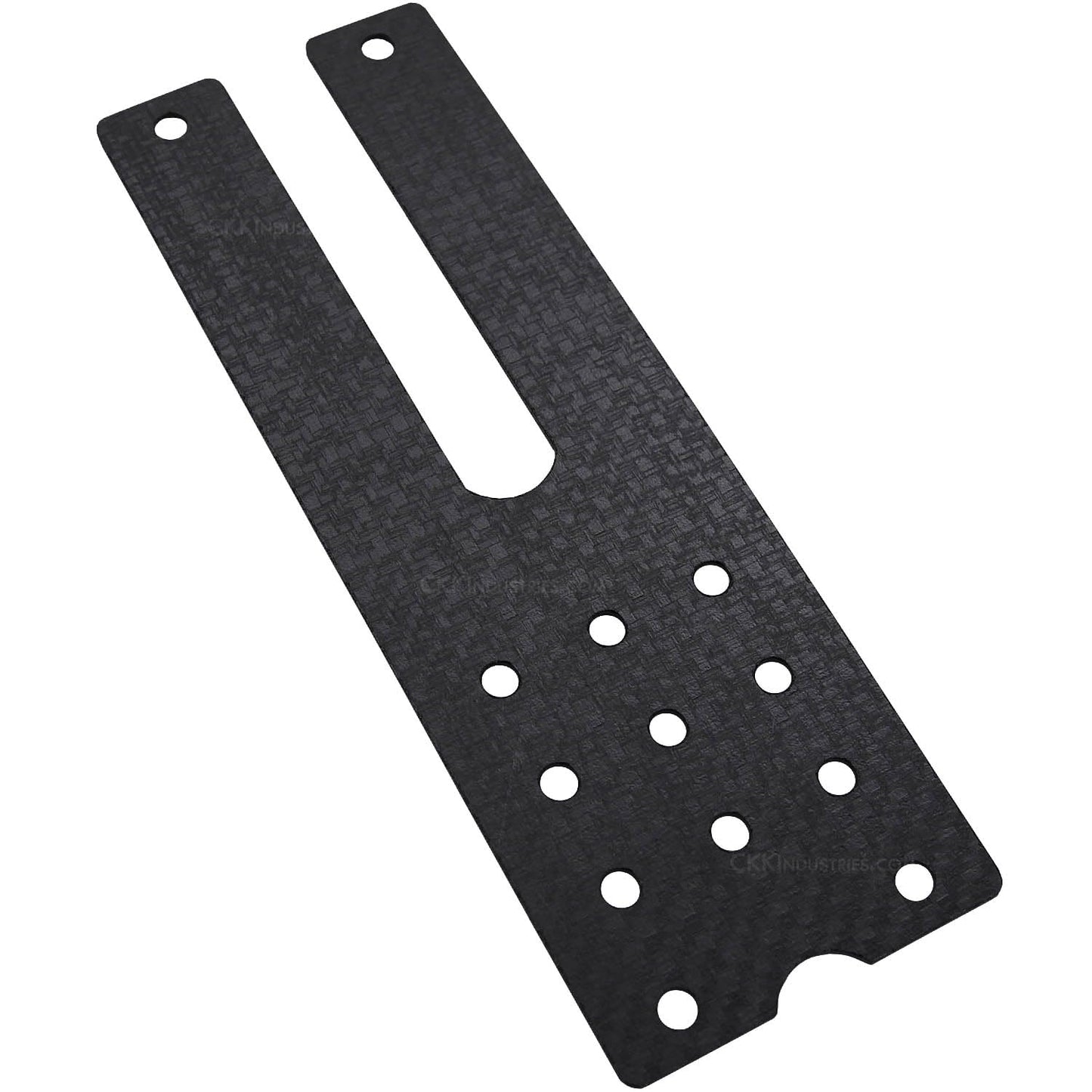Curv Dual Molle Adapter - (Black) - (No Hardware) - (3.00in) - USA Made, Customizable Carry Angle, Dual Mounting Arms for Tactical Gear, for Military & Law Enforcement