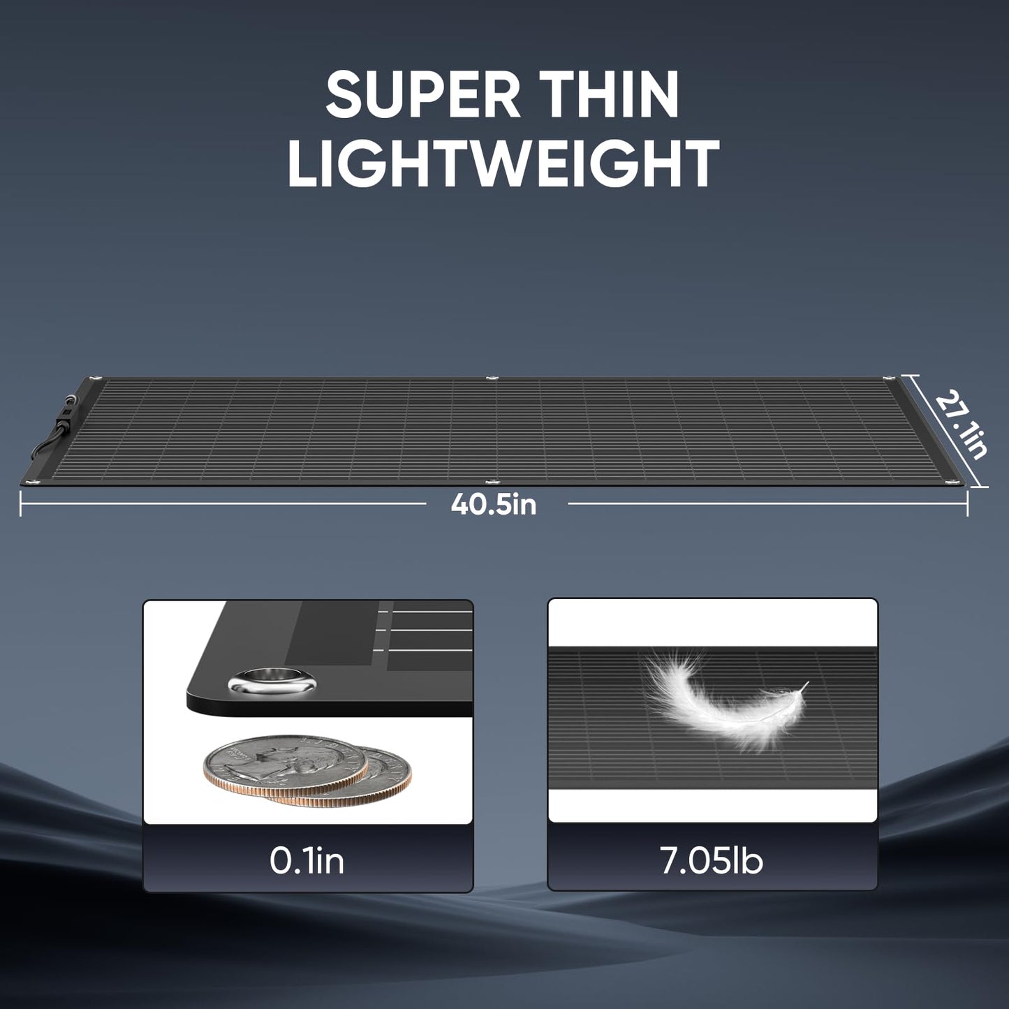400W Flexible Solar Pane, 2 Pack 200W 12V Monocrystalline Panels, 23.5% High Efficiency, Lightweight Fiberglass Bendable Solar Modules for RV, Boat, Marine, Camper, Van, Cabin, Off-Grid Use