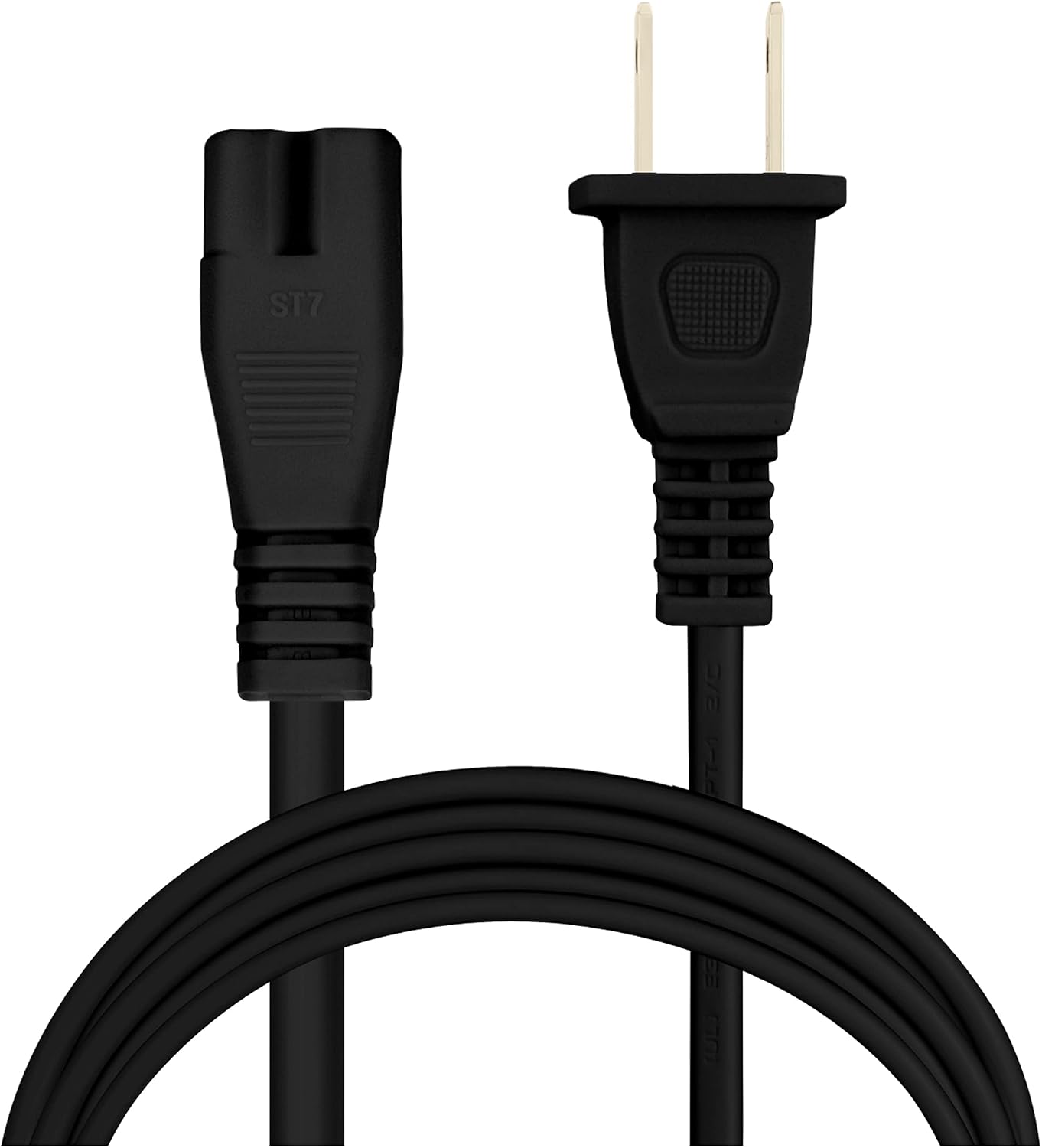 Vebner 17-Foot 2-Prong 17-Foot) Extra Long Polarized Power Cord Compatible with Select Vizio, Insignia, JVC TV LED