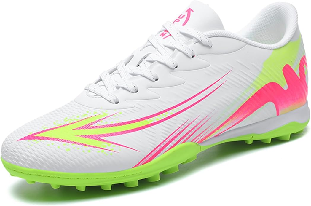 Men's High Top Soccer Shoes FG Long Spikes Adult Football Shoes Lightweight Professional Athletic Training