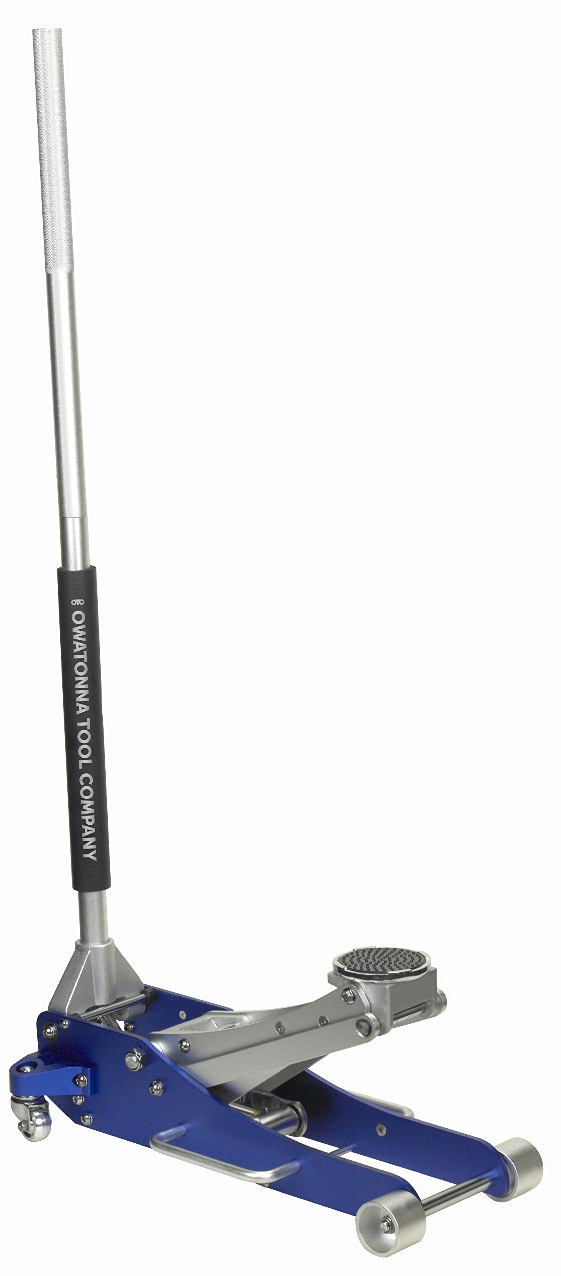 OTC LDJA2 2-Ton Aluminum Racing Jack - Lightweight, 41-Pound Quick-Lift Jack Includes Side Handles, Padded Lower Handle, Rubber Saddle, 18.5" Maximum Lift, and More