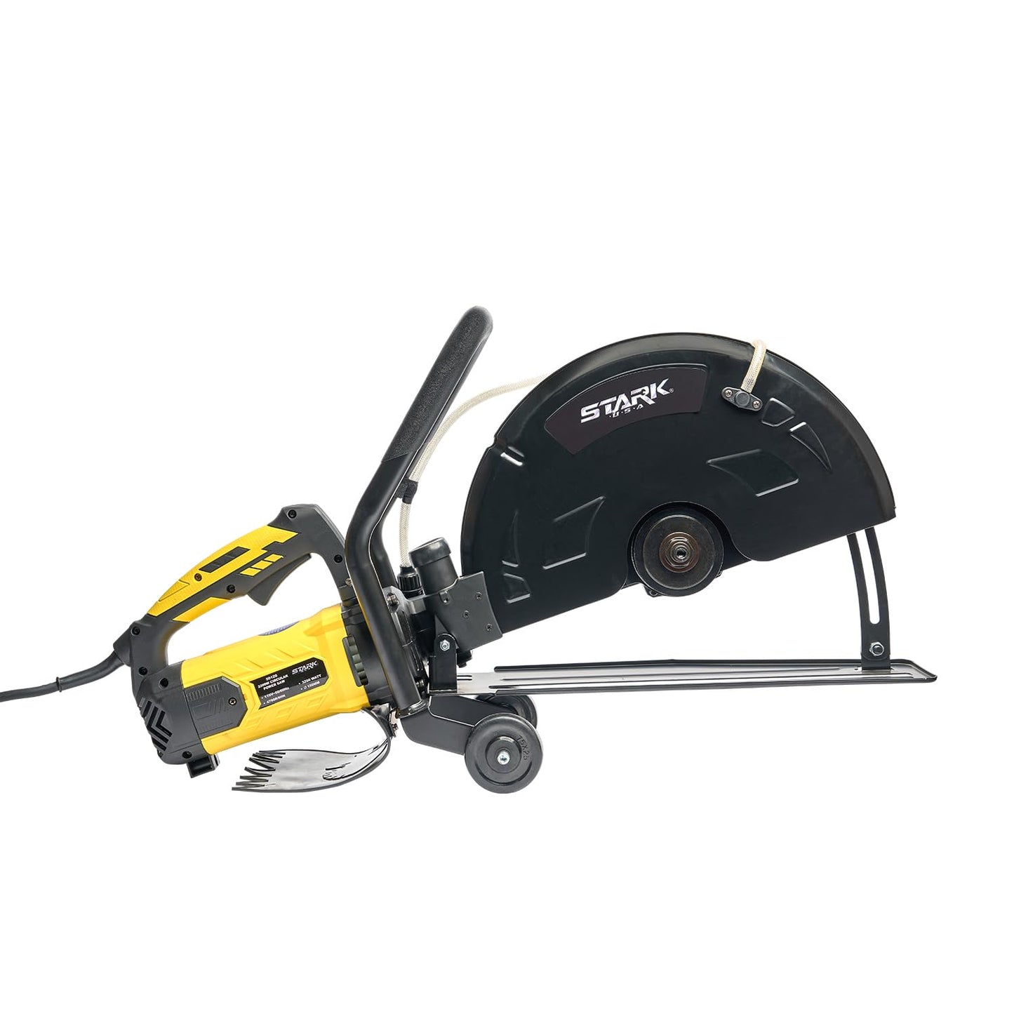 XtremepowerUS 3200W Electric 16" Circular Saw Concrete Saw Wet/Dry Concrete Cutter 20AMP With Water Line Attachment Wet Concrete Saw (Blade Included) Ideal for DIY House, Foundation