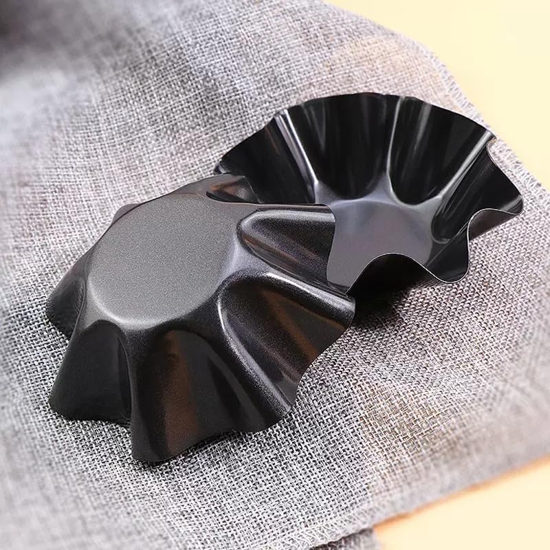 Skiennix Non-Stick Baking Bowls - Carbon Steel Tortilla Bowl Maker for Kitchen | Black Salad Bowl Pans