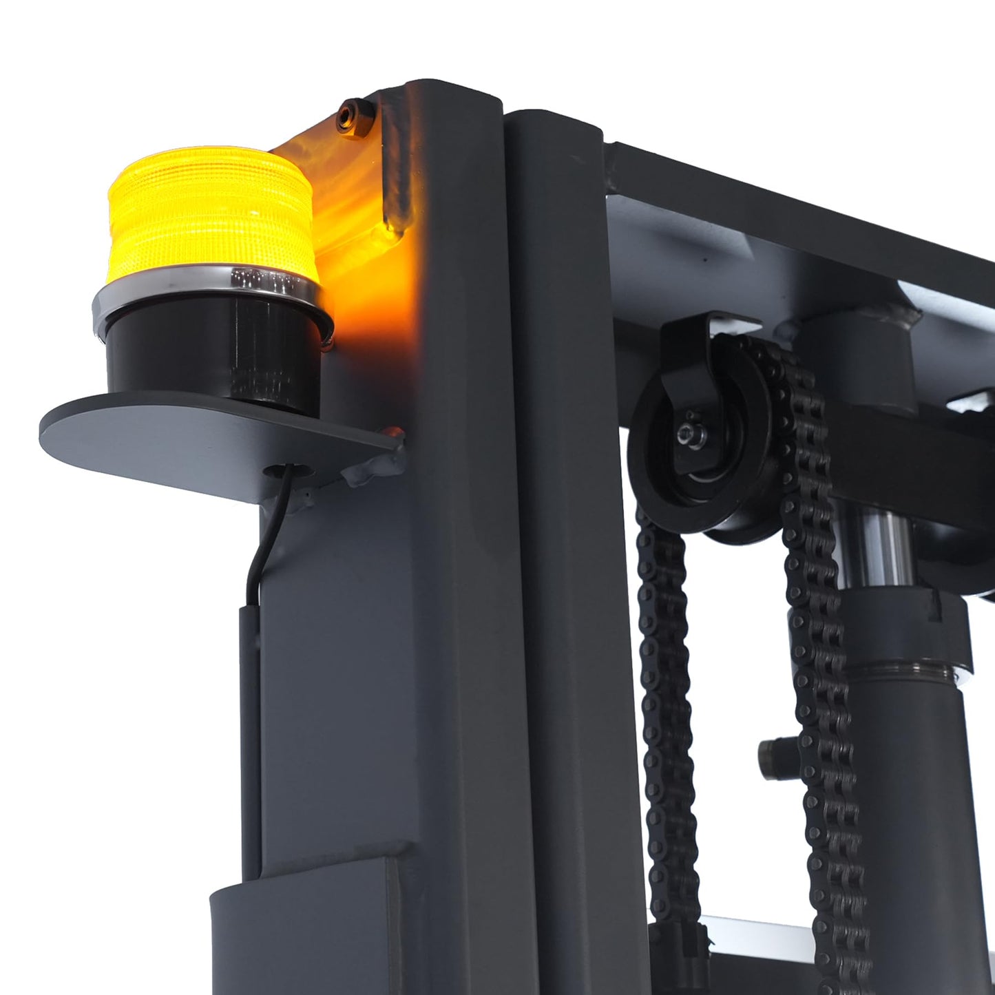 APOLLOLIFT Fully Powered Drive and Lift Electric Stacker with Straddle Legs 3300 lbs Capacity 118" Lift Height, Adjustable Forks Material Lift