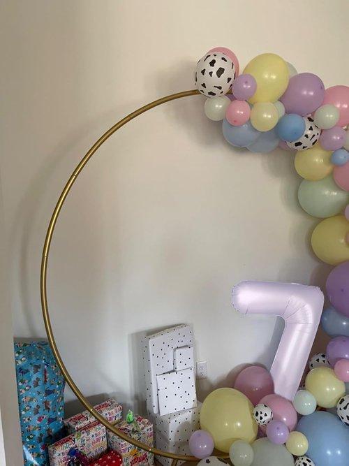 40 Inch Large Number Balloons by [Brand Name] - Cream Purple 4 Balloons for Birthdays & Graduations