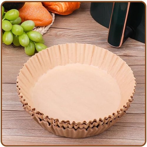 Air Fryer Liners | 100-Pack Non-Stick Parchment Paper for Easy Cleanup - Fits Most 3-10 QT Air Fryers