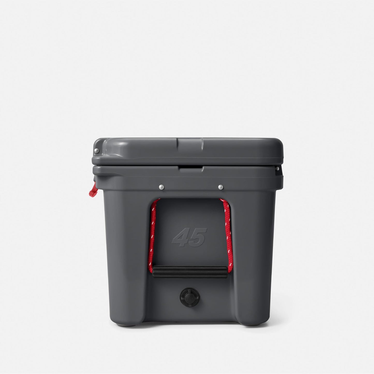 YETI Tundra 45 Cooler, Charcoal/Rescue Red