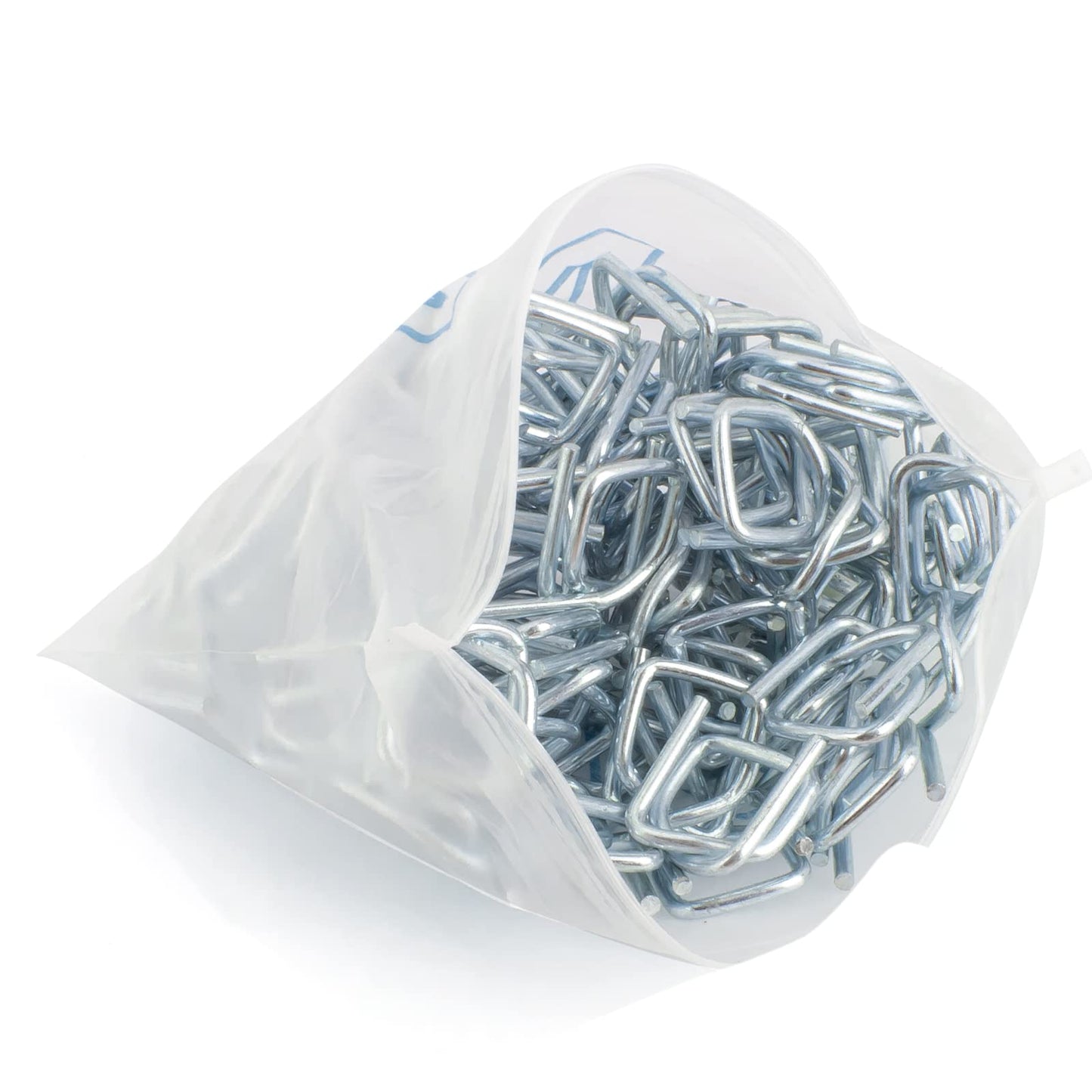 VETAKING Heavy Duty Reusable Buckles with Anti-Slip Coating Sturdy Metal Wire and High Holding Power 100pcs /200pcs Metal Buckles for Plastic Strapping - 3/4'' Strap Width Woven Cord Strapping (100)