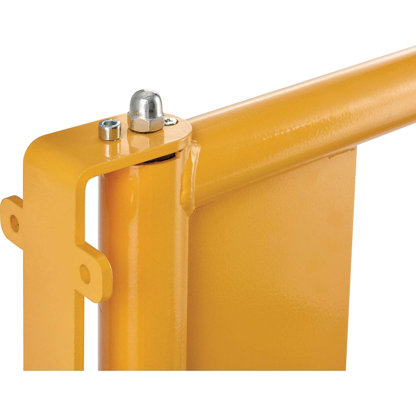 Global Industrial Universal Spring-Loaded Safety Swing Gate, 22" to 40" W Adjustable Opening, Self-Closing Safety Gate, Powder Coated High-Visibility Yellow