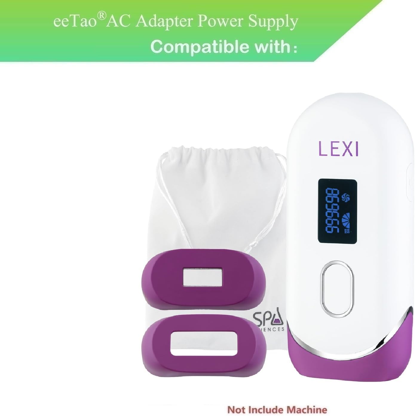 eeTao 12V DC12V 3A Adapter for Spa Sciences - Lexi - Painless Permanent IPL Hair Removal System Replacement Power