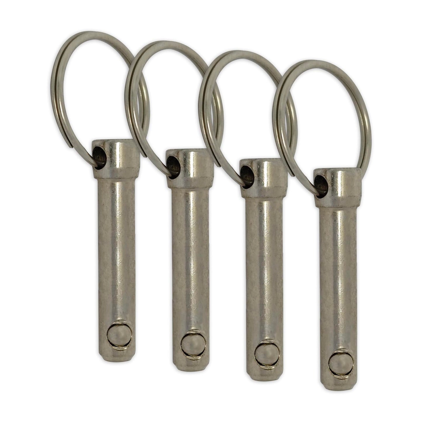5/16" Diameter Quick Release Pin, Total Length 2.17", Effective Length 1.46", Stronger with Reinforced Pull Tab (4 Pack)