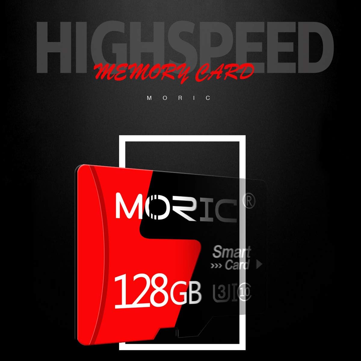 MORIC 2 Pack 128GB Card,C10 A1 Micro SD Card with Adapter High Speed Memory Memory TF Card for Camera/Dash