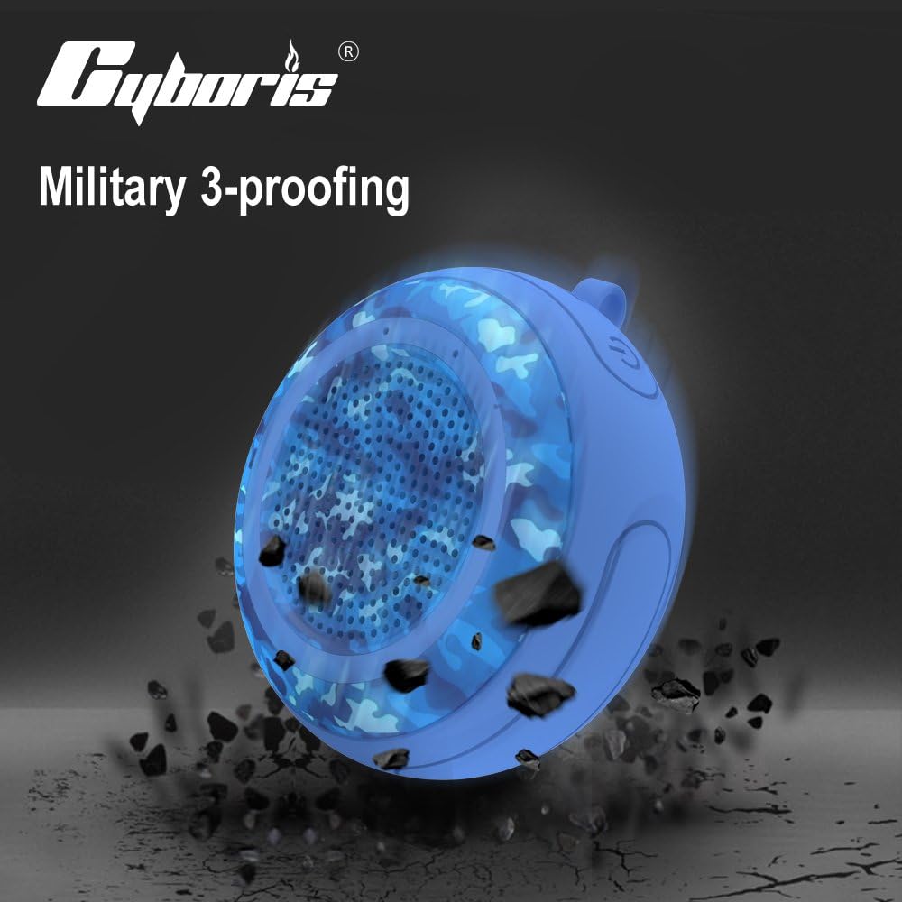 CYBORIS IPX7 Small Floating Bluetooth Speaker Waterproof, Shockproof & Portable Mini Outdoor Wireless Speaker