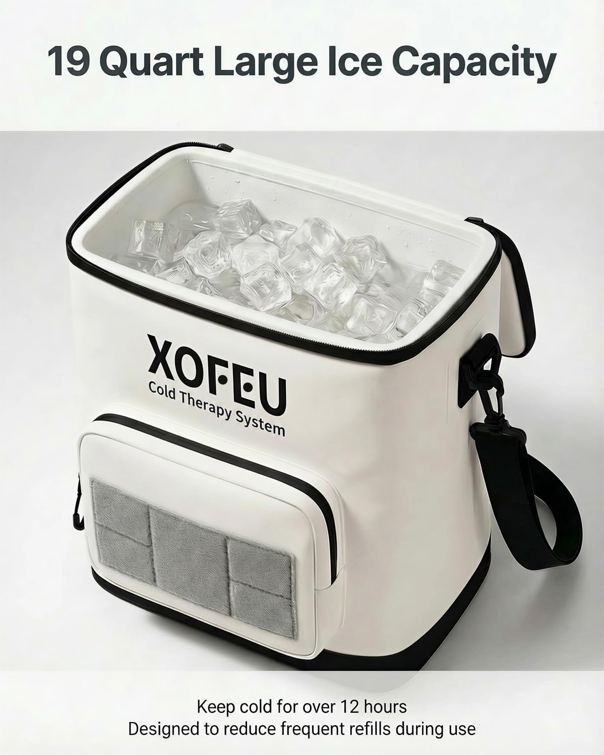 Ice Machine for Knee After Surgery, Program Timer Cold Therapy for Knee Replacement, FSA Eligible HSA, 19Qt Cryotherapy System for ACL, TKR & Sports Training Recovery, Pain Relief, Reduce Swelling