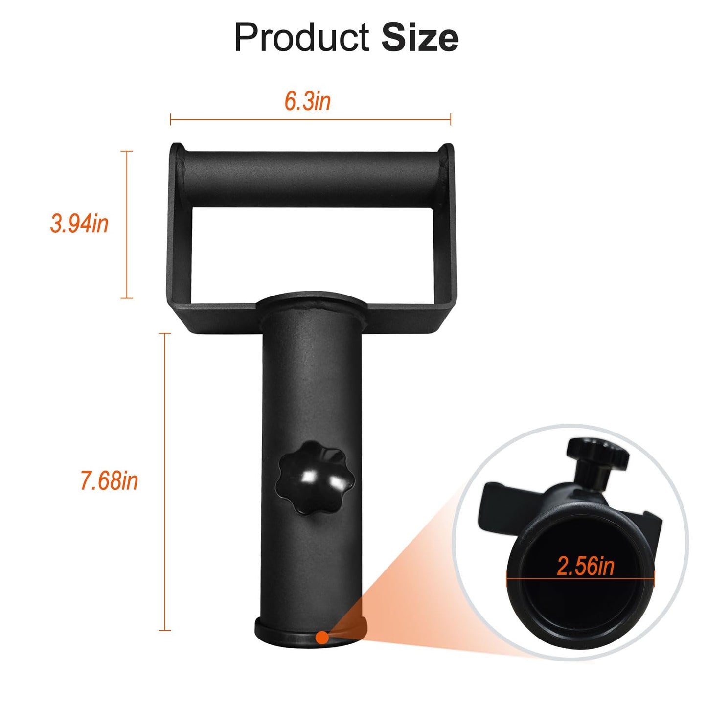 powerfeng Viking Press Landmine Handle Attachment: T-bar Row Attachment for 2-Inch Olympic Barbell Home Gym Equipment