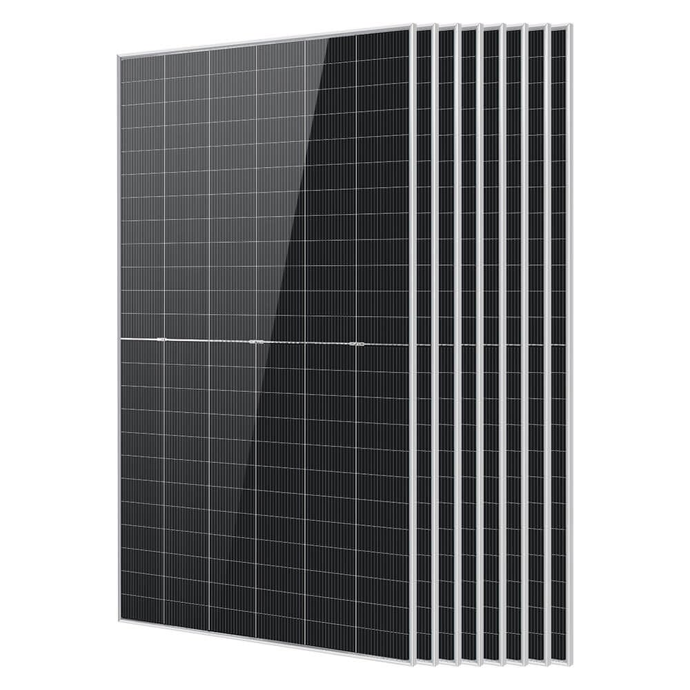 SUNGOLDPOWER UL61730 N-Type 8PCS 590W Bifacial Solar Panels,16BB High Efficiency Monocrystalline Solar Panel for Energy Storage,Charging Station, Household,On/Off Grid Solar System (8x590W Bifacial)