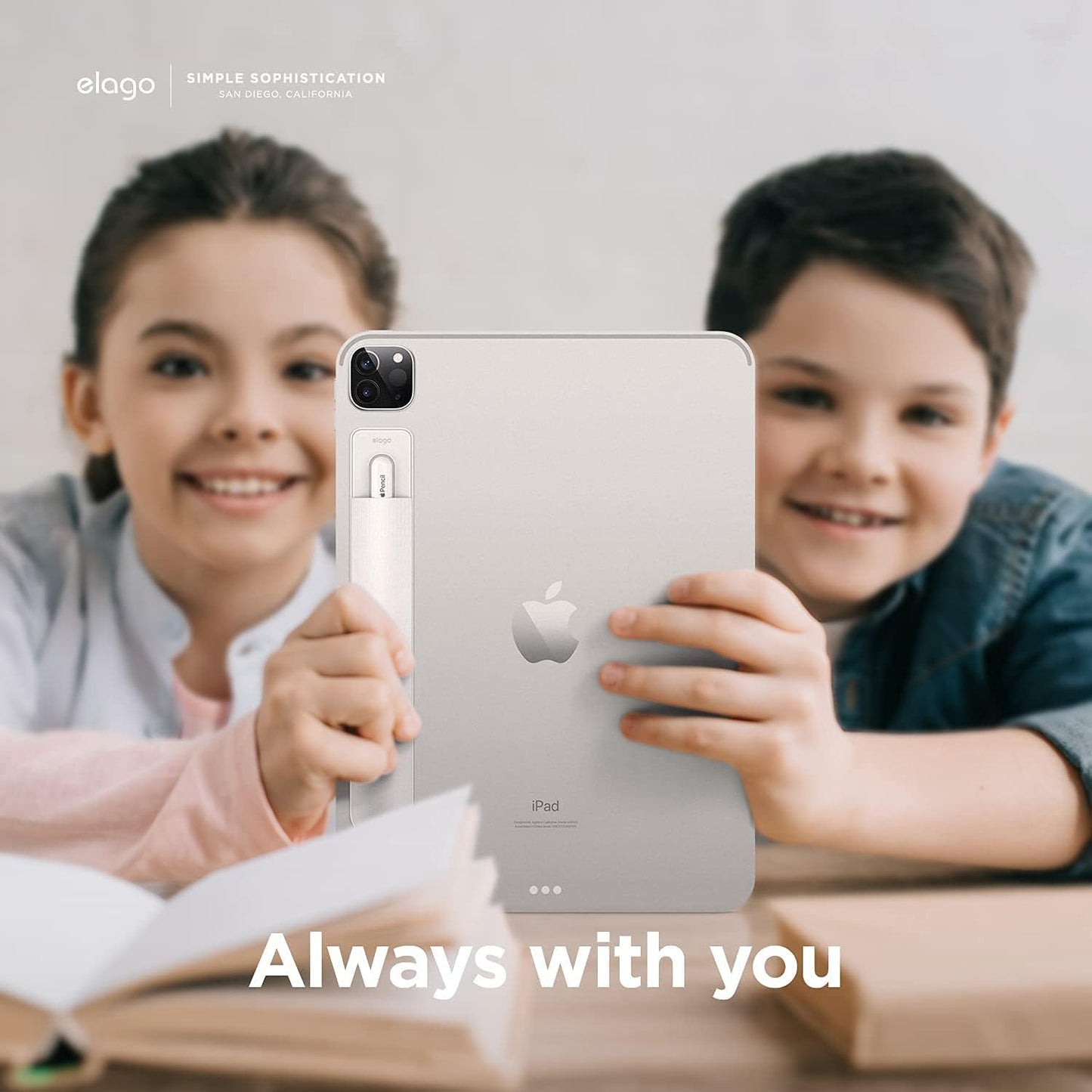elago (1st 2nd Pencil Holder Compatible With Apple Pencil Pro & Generation) and USB-C - Strong Adhesive Sleeve, PU