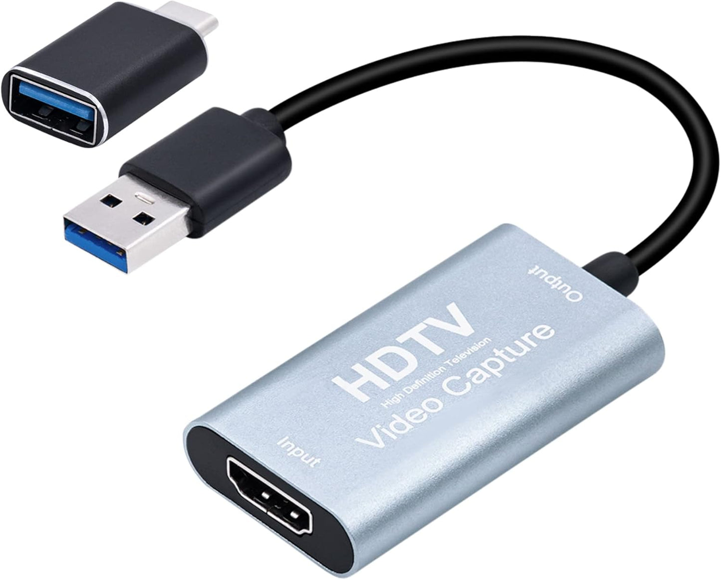 Mcbazel 4K 1080p 60fps 3.0 OBS/PS5/Switch/PC/Mac HDMI Video Capture Card USB C, Video Capture Device for Live