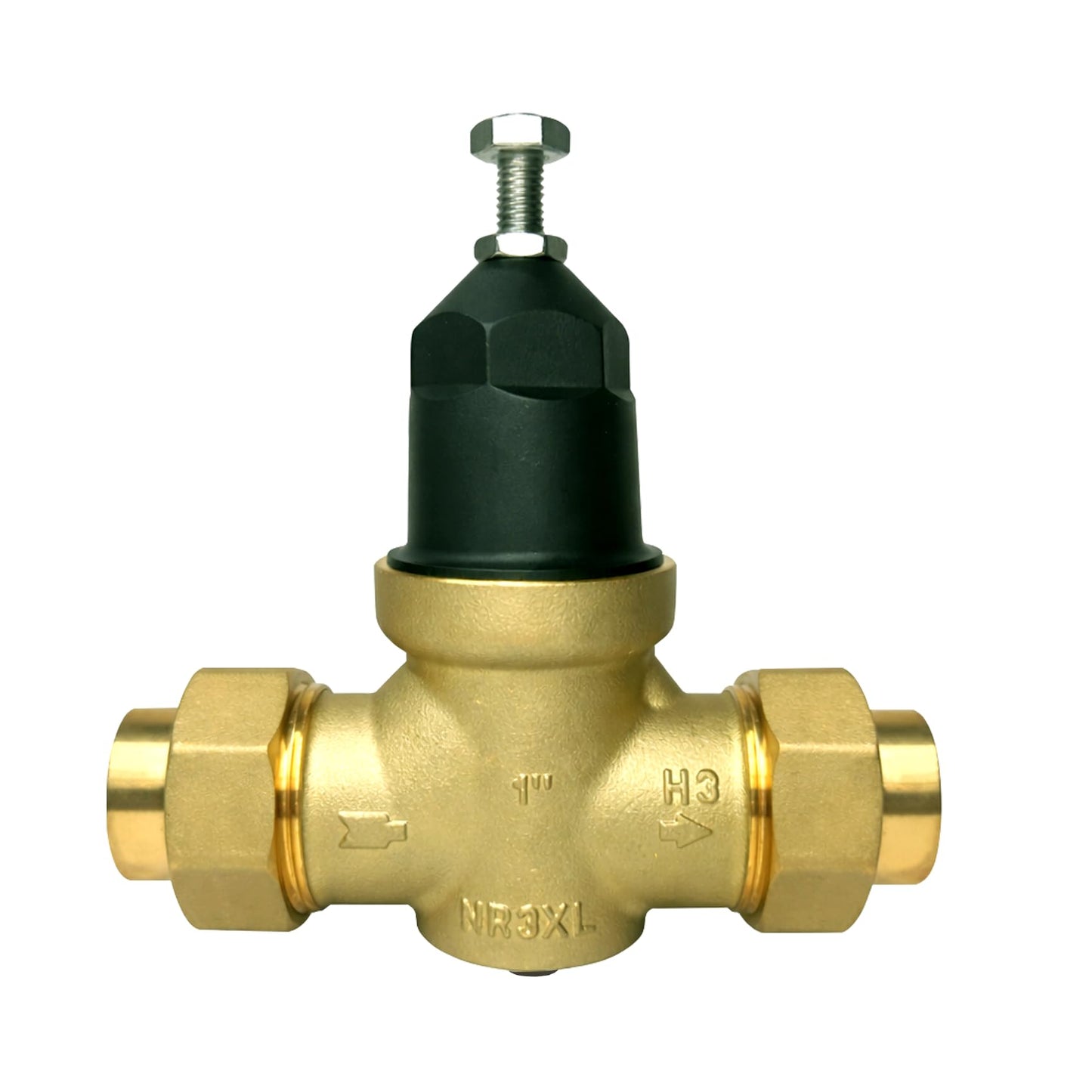 1-NR3XLDU 1" NR3XL Pressure Reducing Valve, Adjustable Water Pressure Regulator for Home with Stainless Steel Strainer Screen for Commercial (1 Inch)