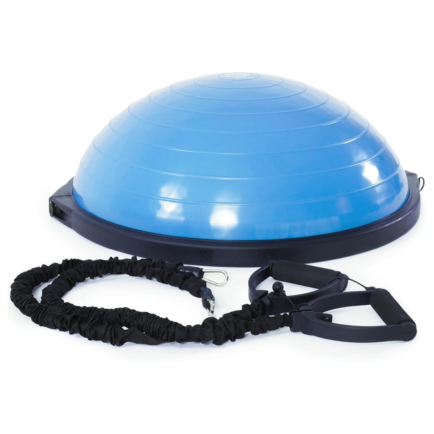 BOSU Pro Balance Trainer, Half-Ball Training Equipment, 300 lb Capacity, Stability Exercise Tool with Resistance Bands Non-Slip Base, Blue