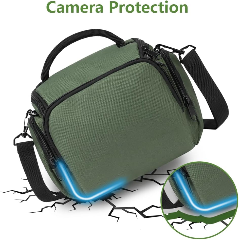 Ainiv Backpack, Backpacks DSLR Camera Bag, Waterproof Anti-Shock SLR Camera Case, Large Adjustable Shoulder Strap