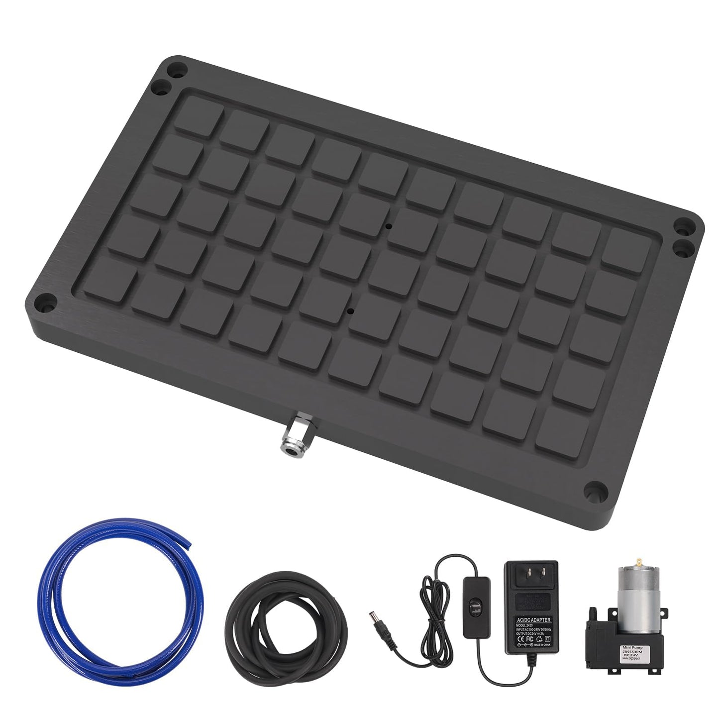 3018 Vacuum Table for CNC Series 3018 Pro Max, 3018 Pro Ultra, Workholding Suction Table Set for Engraving and Milling. Area: 300x180x15mm