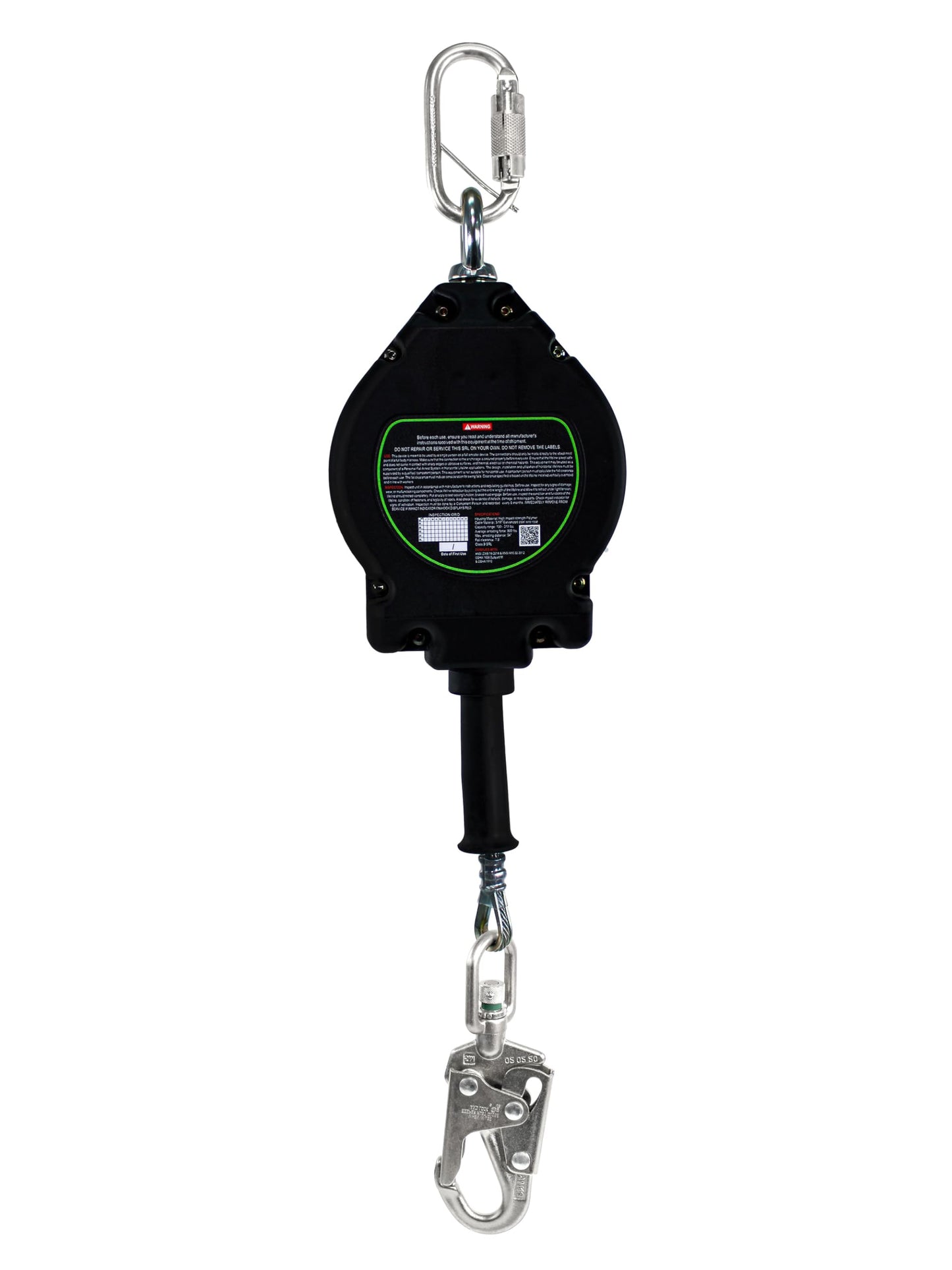 Frontline RPG30' Cable SRL with Steel Snap Hook End | 3/16" Galvanized Steel Cable | Lightweight, Durable | Swivel Anchorage Eye | 310 lbs Capacity | ANSI & OSHA Compliant (1 Pack)