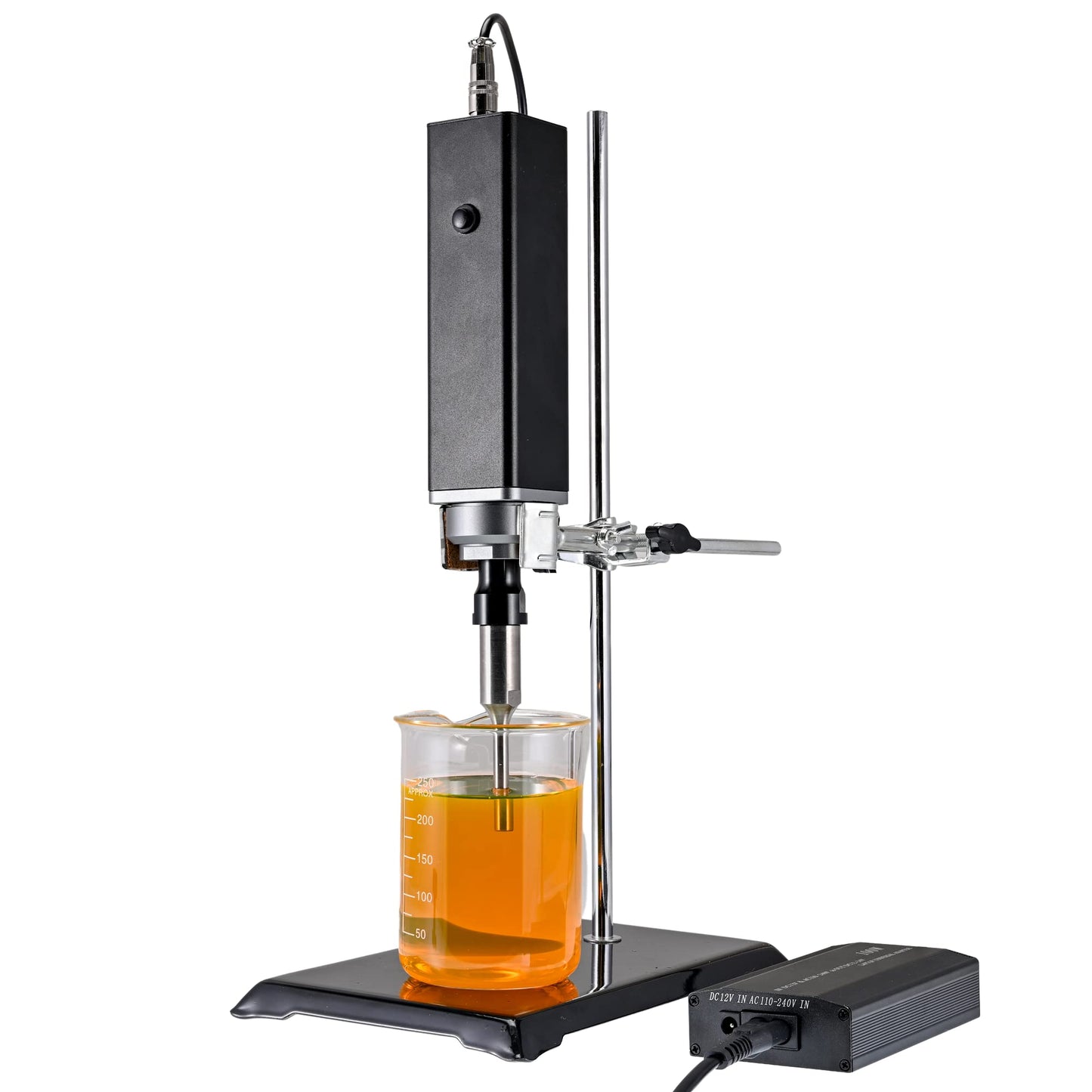 100W Handheld Ultrasonic Homogenizer Portable Emulsifier Sonicator Processor Mixer with Stand 6mm Probe