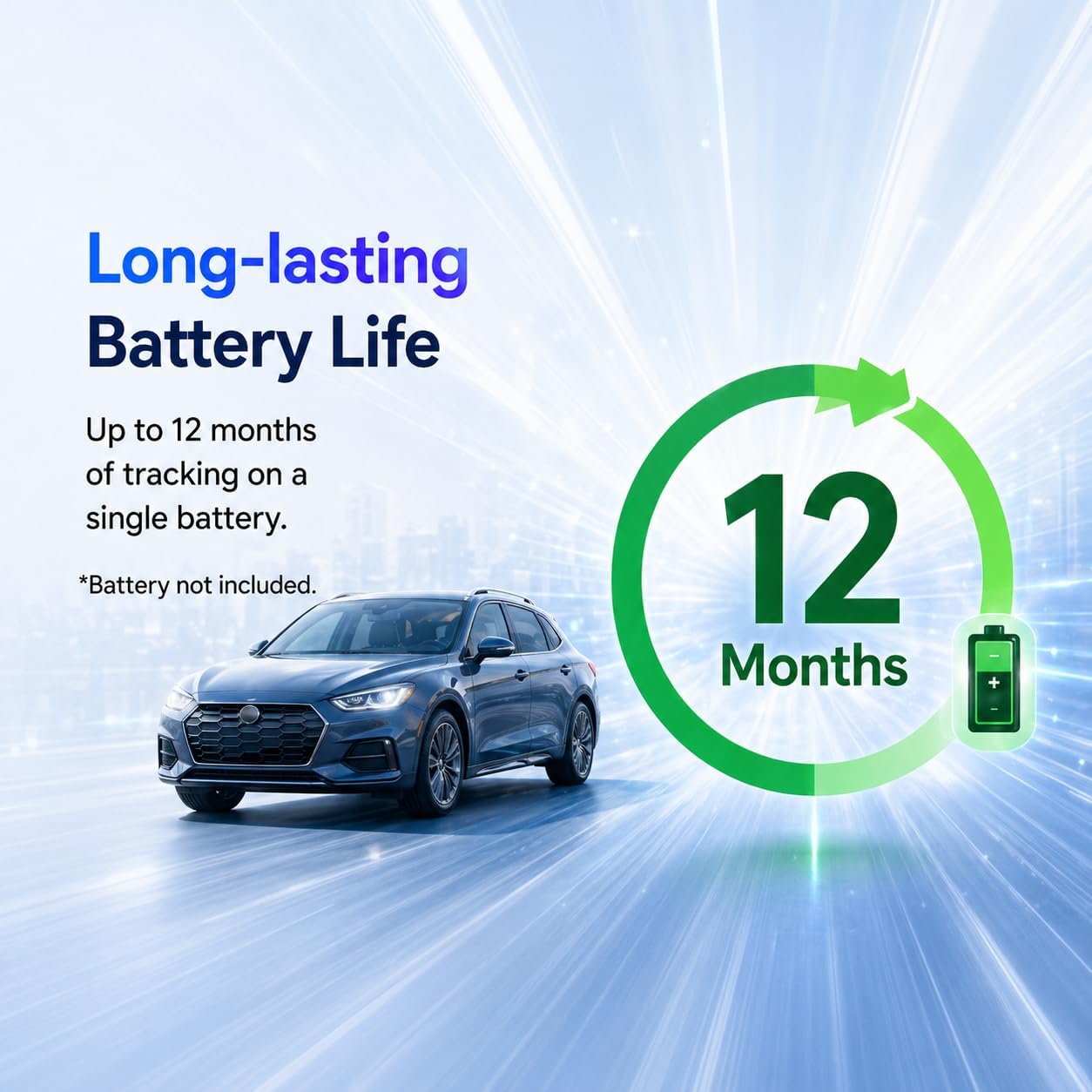 JNLIK GPS Tracker for Vehicles,Magnetic Waterproof Car Tracker, No Monthly fees, Mini Portable GPS Tracker for Cars