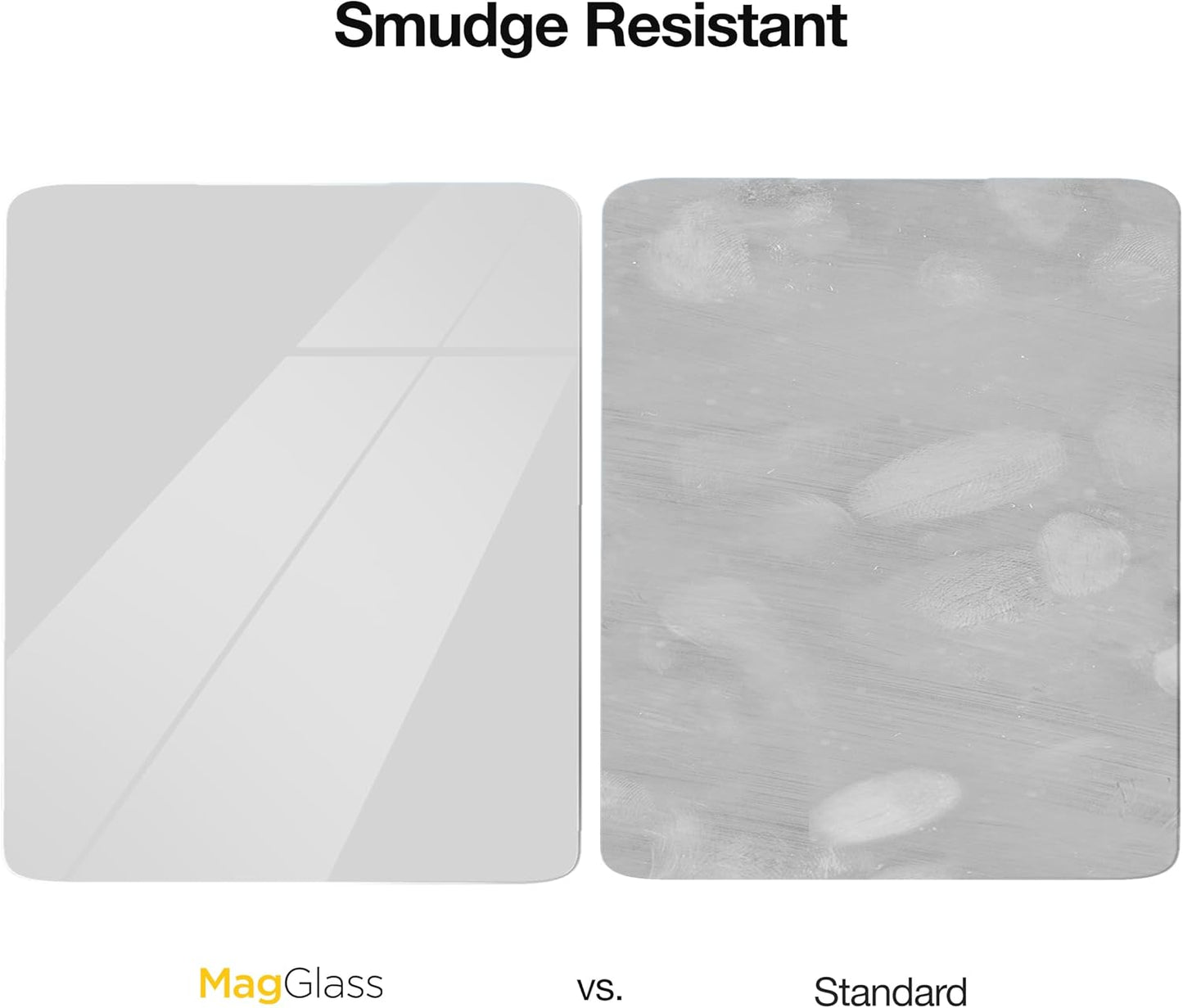 (3 magglass Screen Protector Designed for Square Register Piece) UHD Protective Tempered Glass Guard
