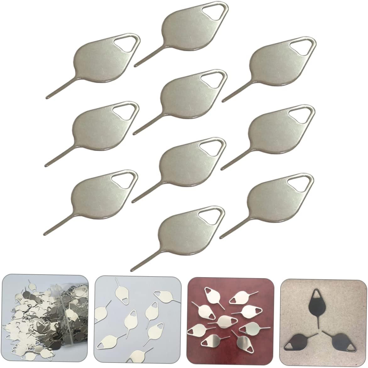 200pcs jojofuny Sim Tray Remover Tool for Cell Phones Sim Ejector Pin Easy to Use Portable