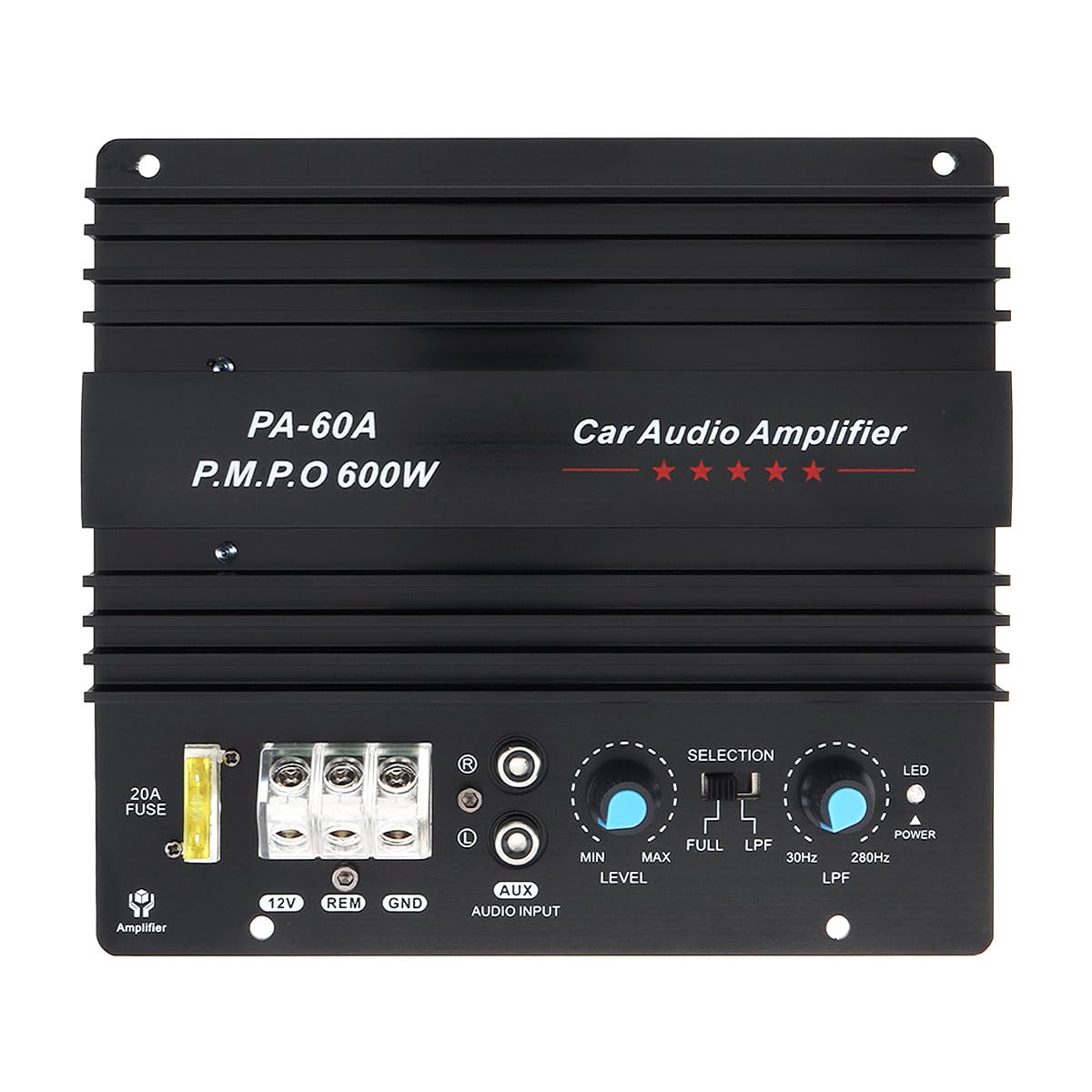 DriSentri 12V 600W Subwoofer Board Bass Module High Power Mono Channel Car Audio Amplifier Board, Powerful Bass Car