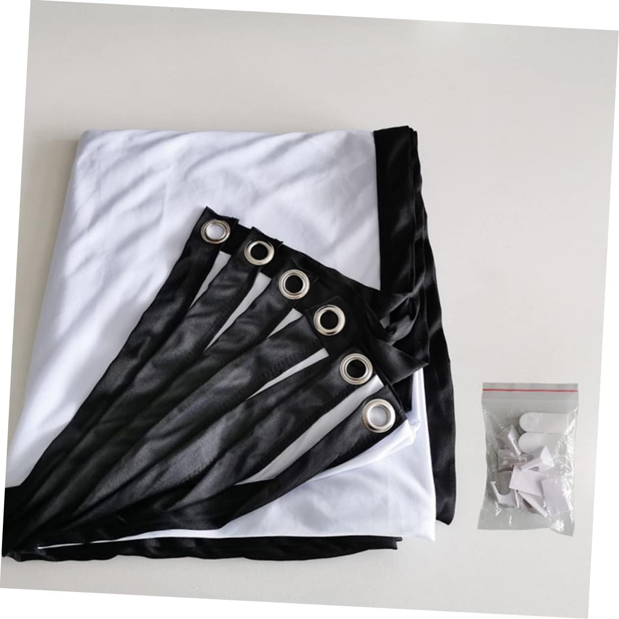 LALAFINA Foldable Polyester Projector Screen - Portable for Indoor & Outdoor Use