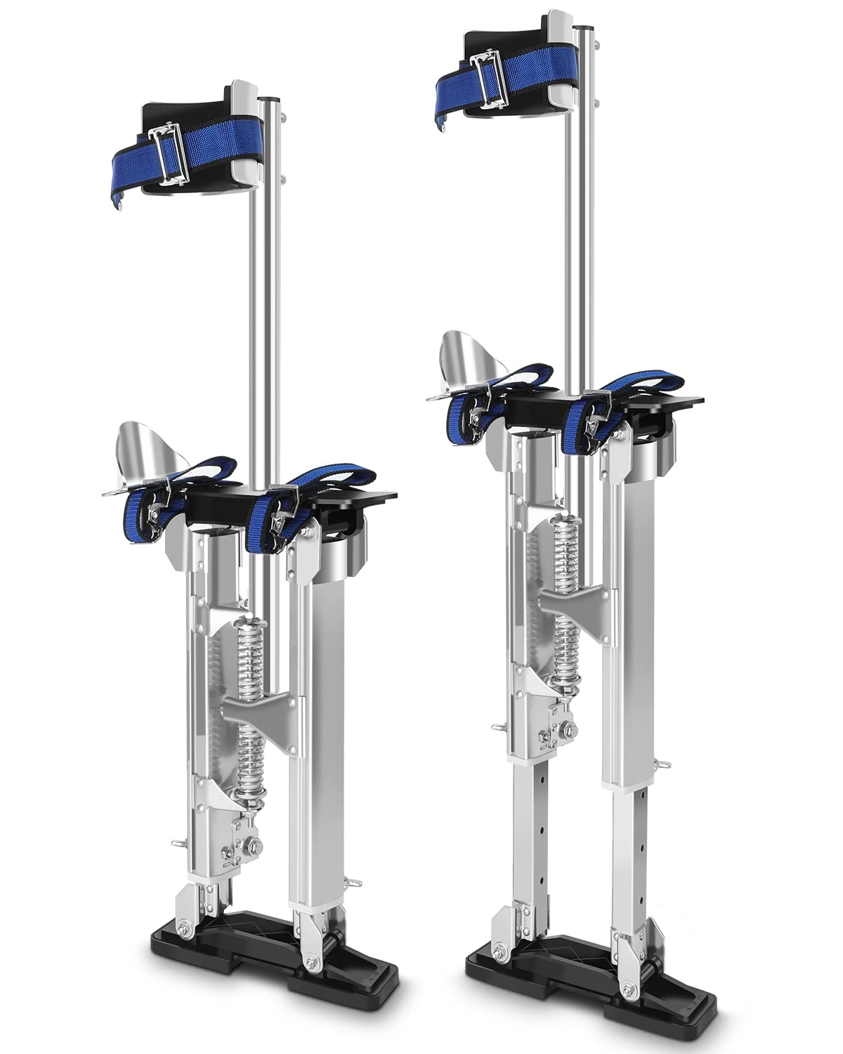 GCCSJ 15''-23'' Drywall Stilts for Adults Adjustable Heights Aluminum Stilt for Sheetrock Drop Ceiling Painting Painter Taping or High Shrub Trimming