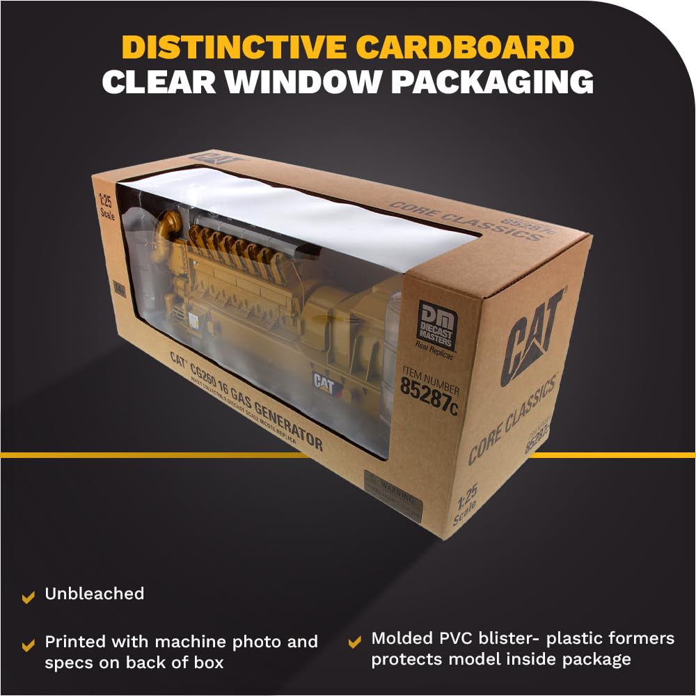 1:25 Scale CAT CG260-16 Gas Generator | Core Classics Series Cat Trucks & Construction Equipment | 1:25 Scale Model Diecast Collectible Model 85287C