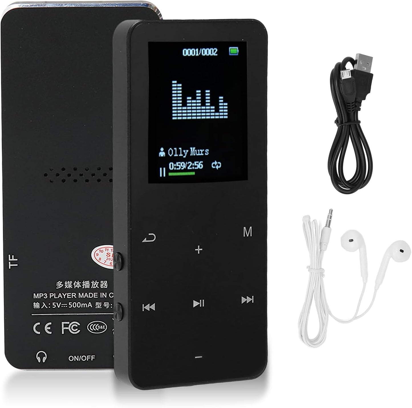 ASHATA 8GB MP3 4.2, 128GB, Players with Bluetooth Portable Music Player Support Voice Recorder, Ebook, Video Playback