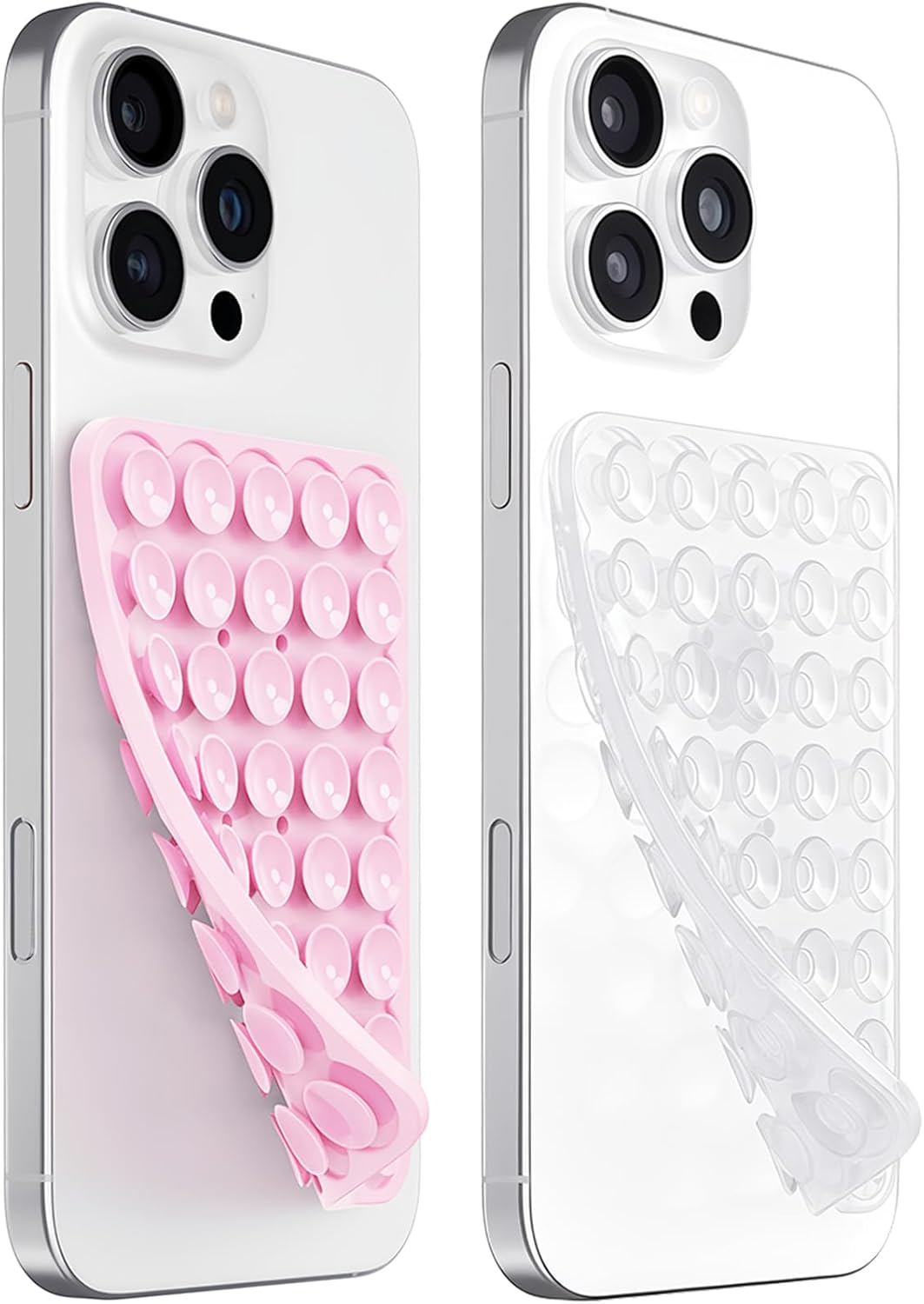 AZXYI 2 Pack Anteel Silicone Suction Cup Phone Case Mount Double Sided, Non Slip Phone Accessories for CellPhone