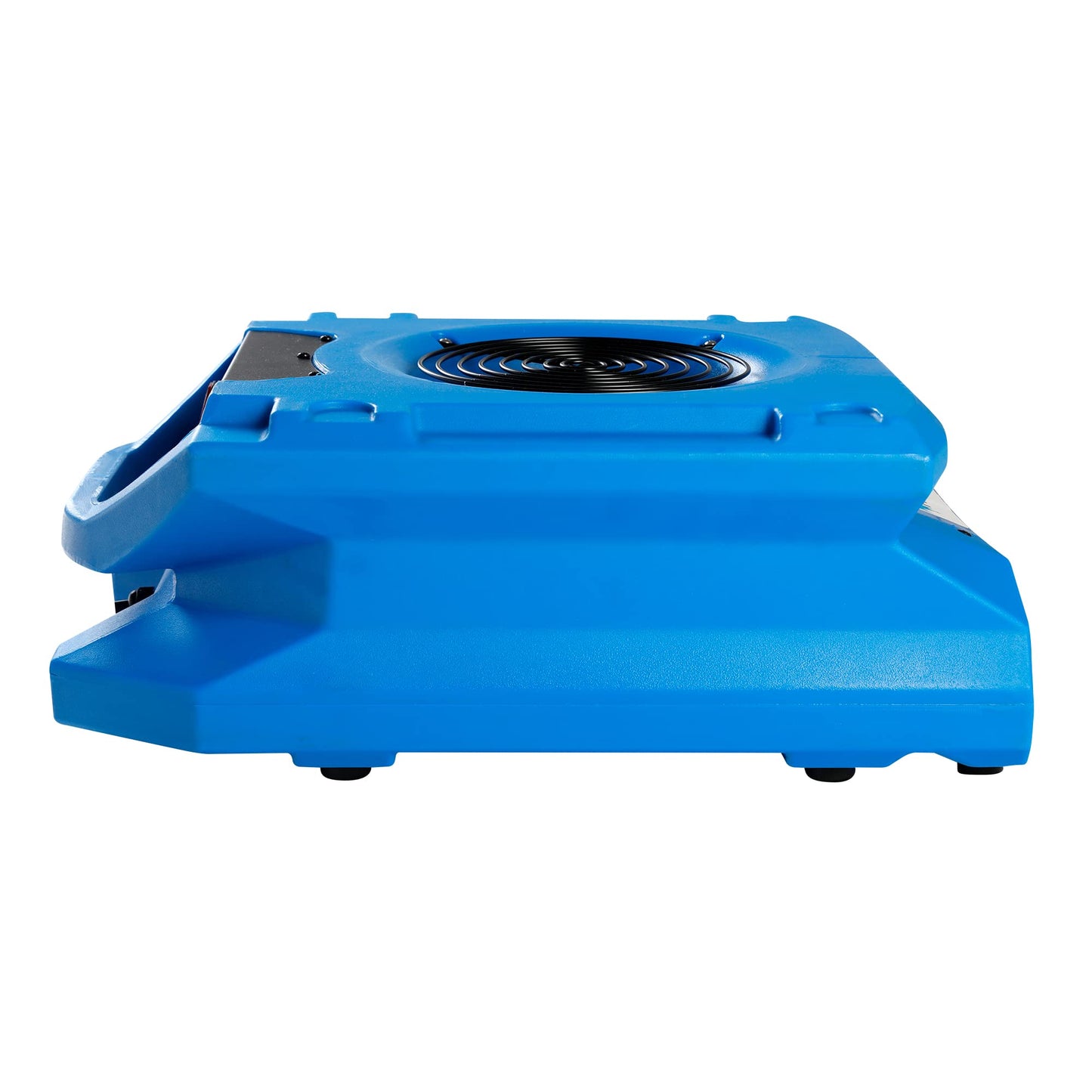 MOUNTO 1/4 HP 1200 CFM Low Profile Air Mover, 2-Speed Carpet Dryer Floor Fan with Dual GFCI Outlets, Stackable Lightweight Blower for Water Damage Restoration (Blue)