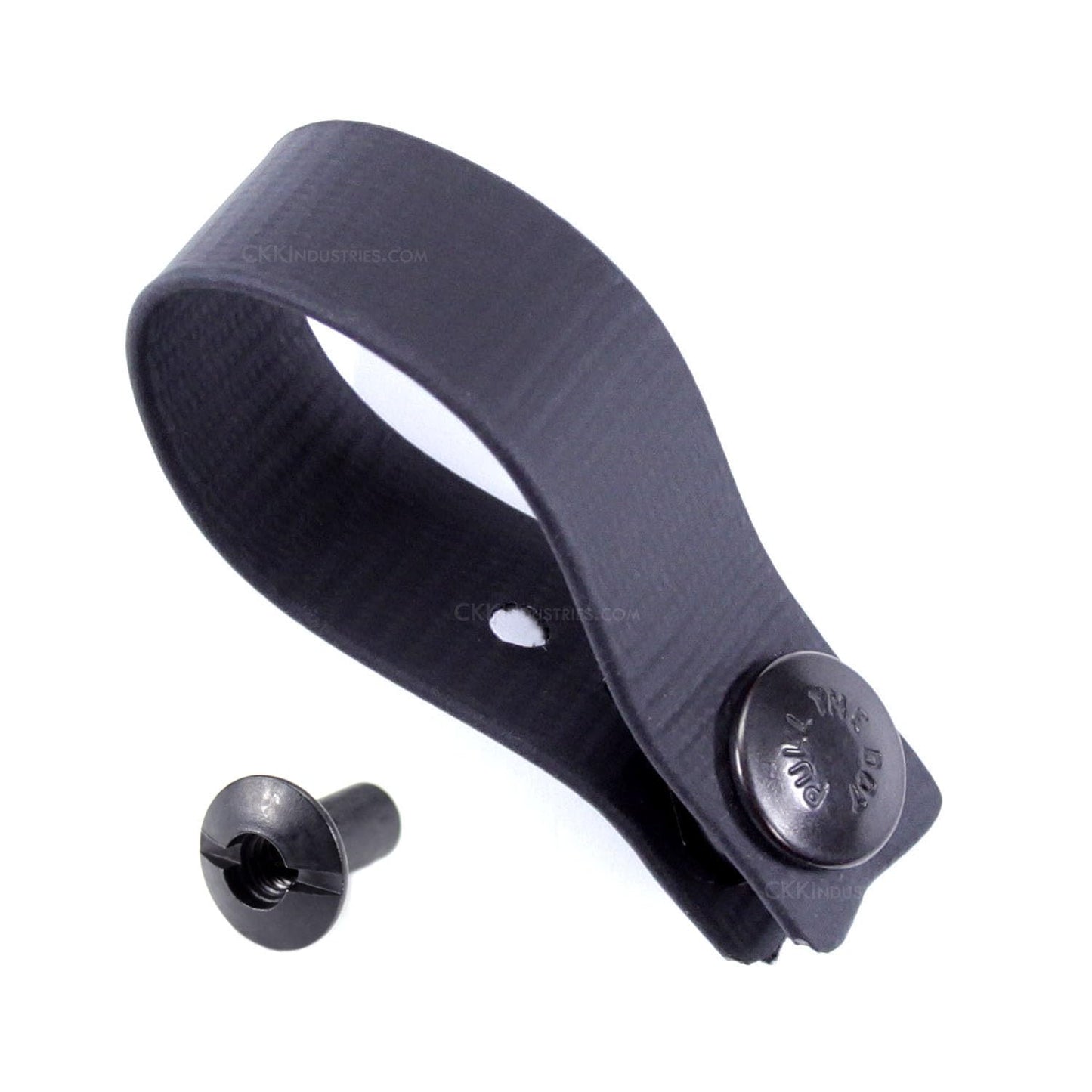 [1 Pair] HolsterSmith - (7.00 inch) - IWB Soft Belt Loops - (Black) – HD Ruberized Nylon - w/Pull-The-Dot Security Snaps & Multi Mounting Hardware - (Fits 1.25-2.0 inch Belts (Adjustable)