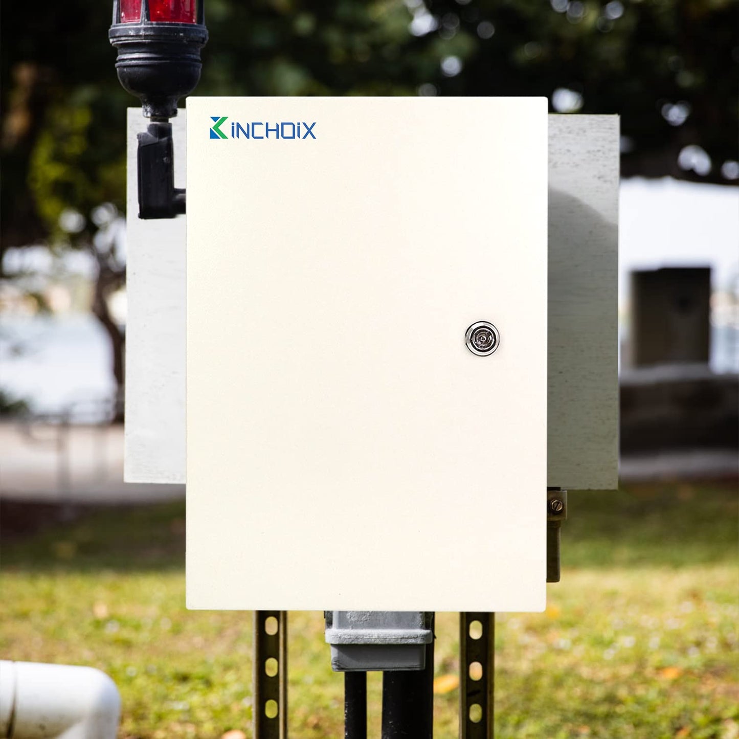 Kinchoix Outdoor Electrical Box 24 x 16 x 10'' Nema 4X Enclosure Waterproof Junction Box Electrical Enclosure Lockable Weatherproof Enclosure Box