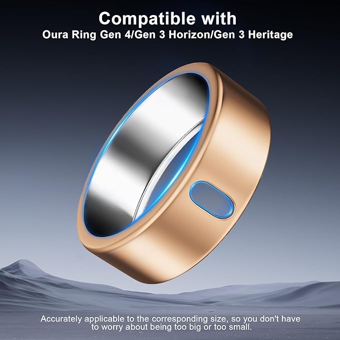 5 Pack Cover Compatible with Oura Ring Gen 4/Oura Ring Gen 3 Horizon/Heritage, Surport Charging with Cover on, Anti-Scratch TPU Protector for Oura Rings Accessories Women Men (Size 7)